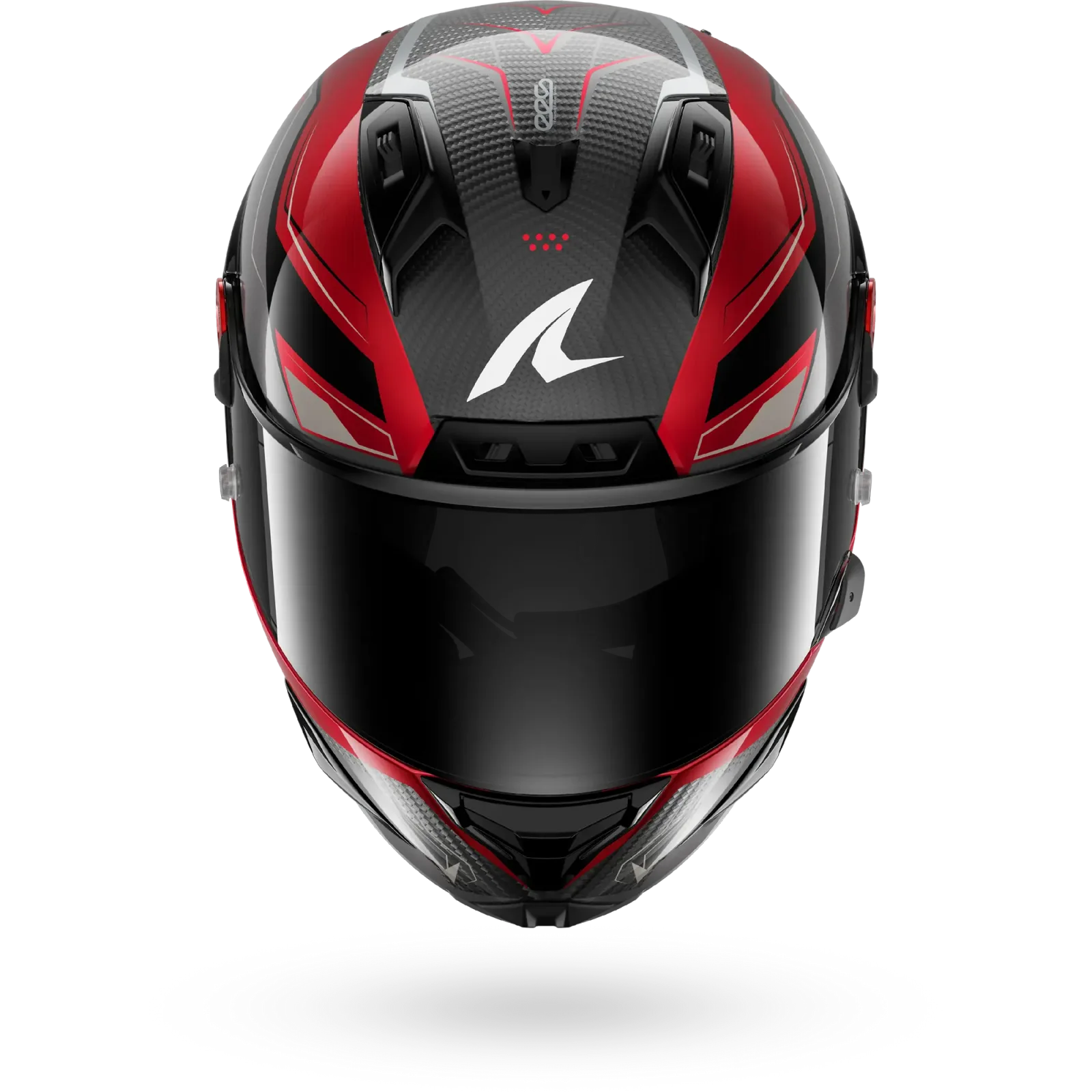 Каска Shark Aeron Mekarium Carbon Red Silver