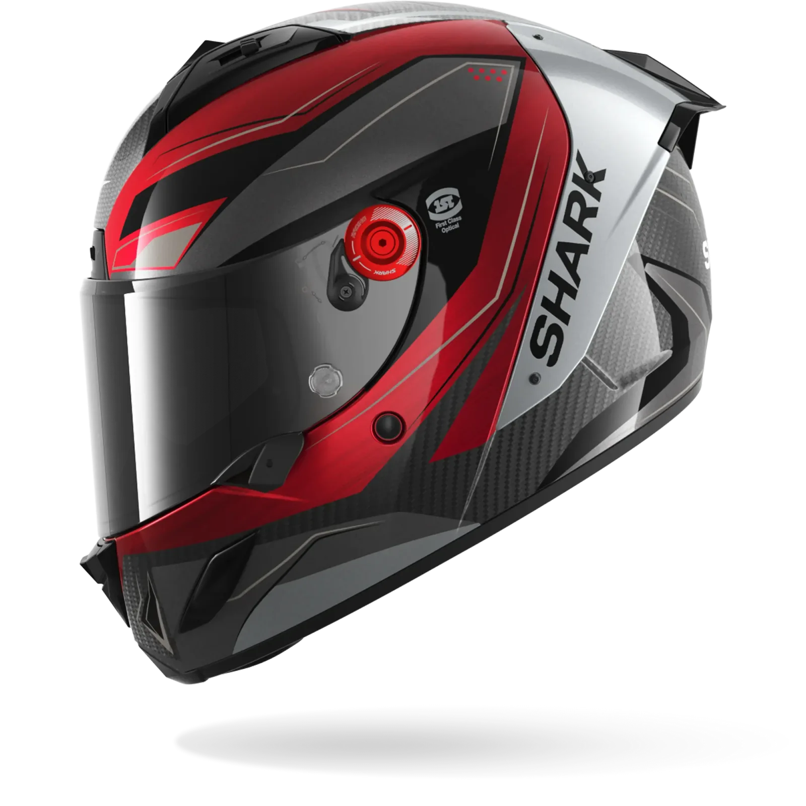 Каска Shark Aeron Mekarium Carbon Red Silver
