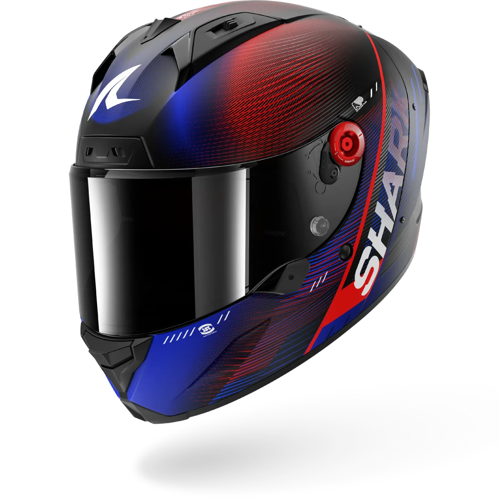 Каска Shark Aeron Speed-Tech Carbon Blue Red Mat