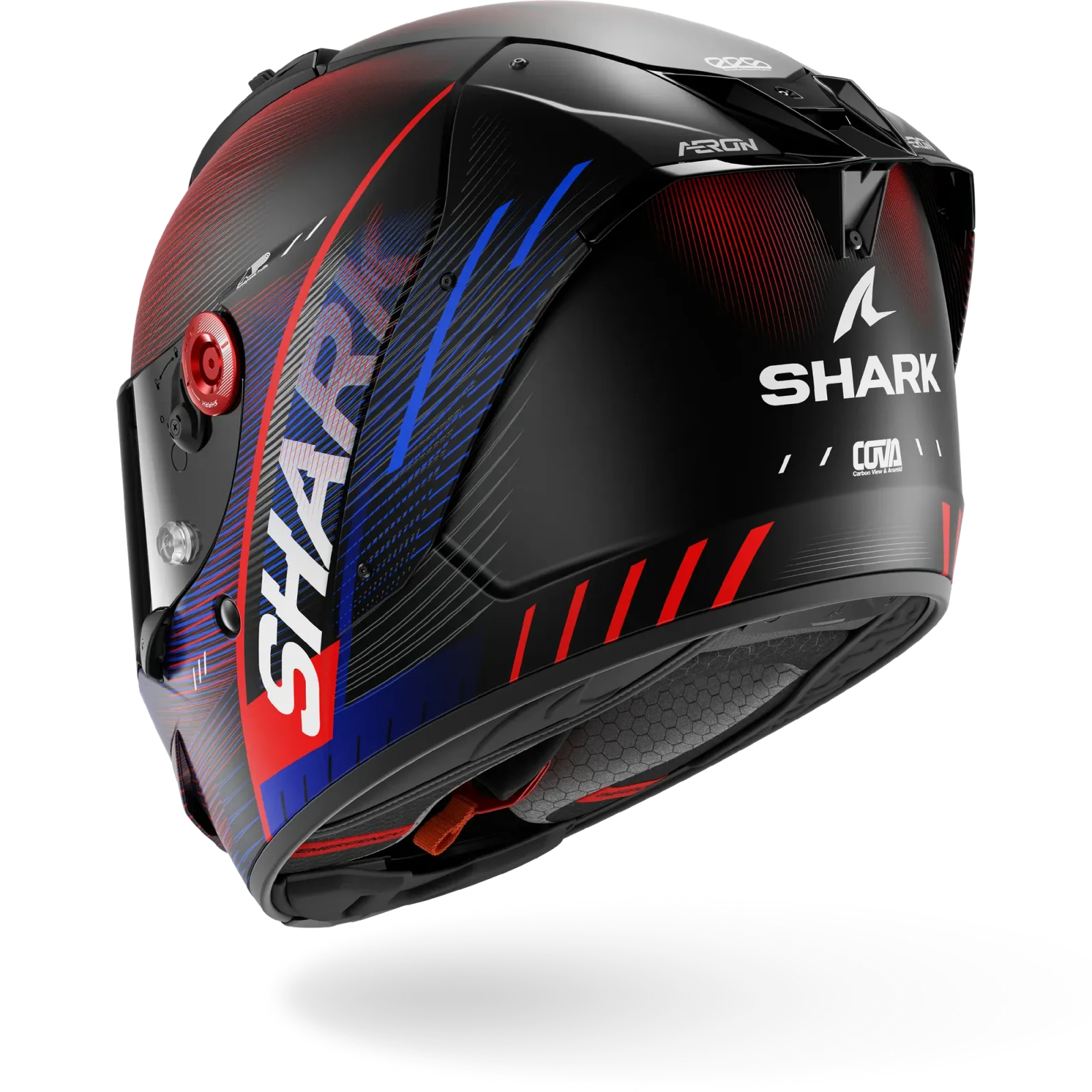 Каска Shark Aeron Speed-Tech Carbon Blue Red Mat