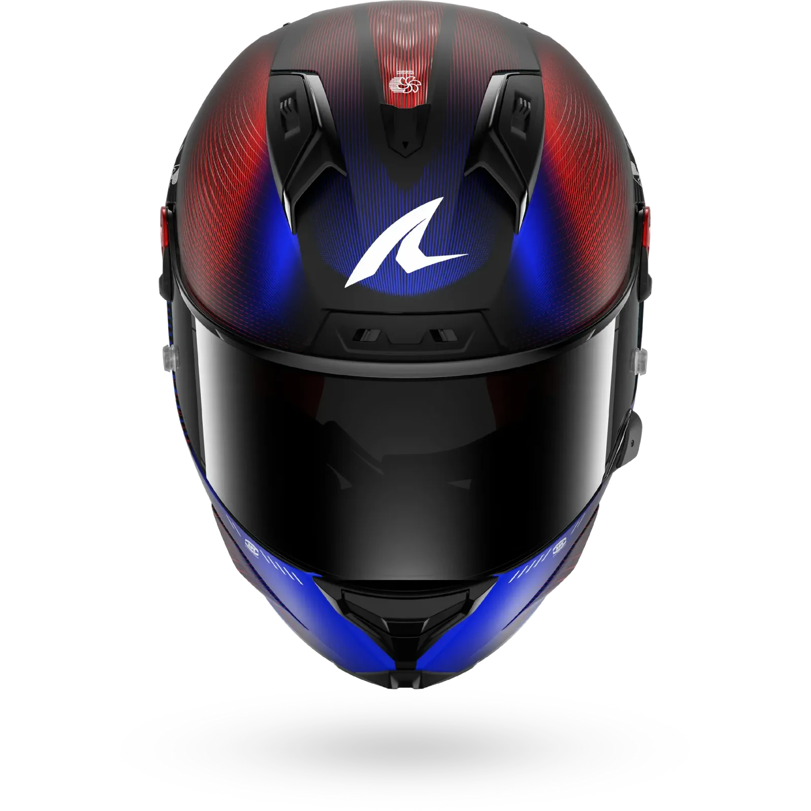 Каска Shark Aeron Speed-Tech Carbon Blue Red Mat