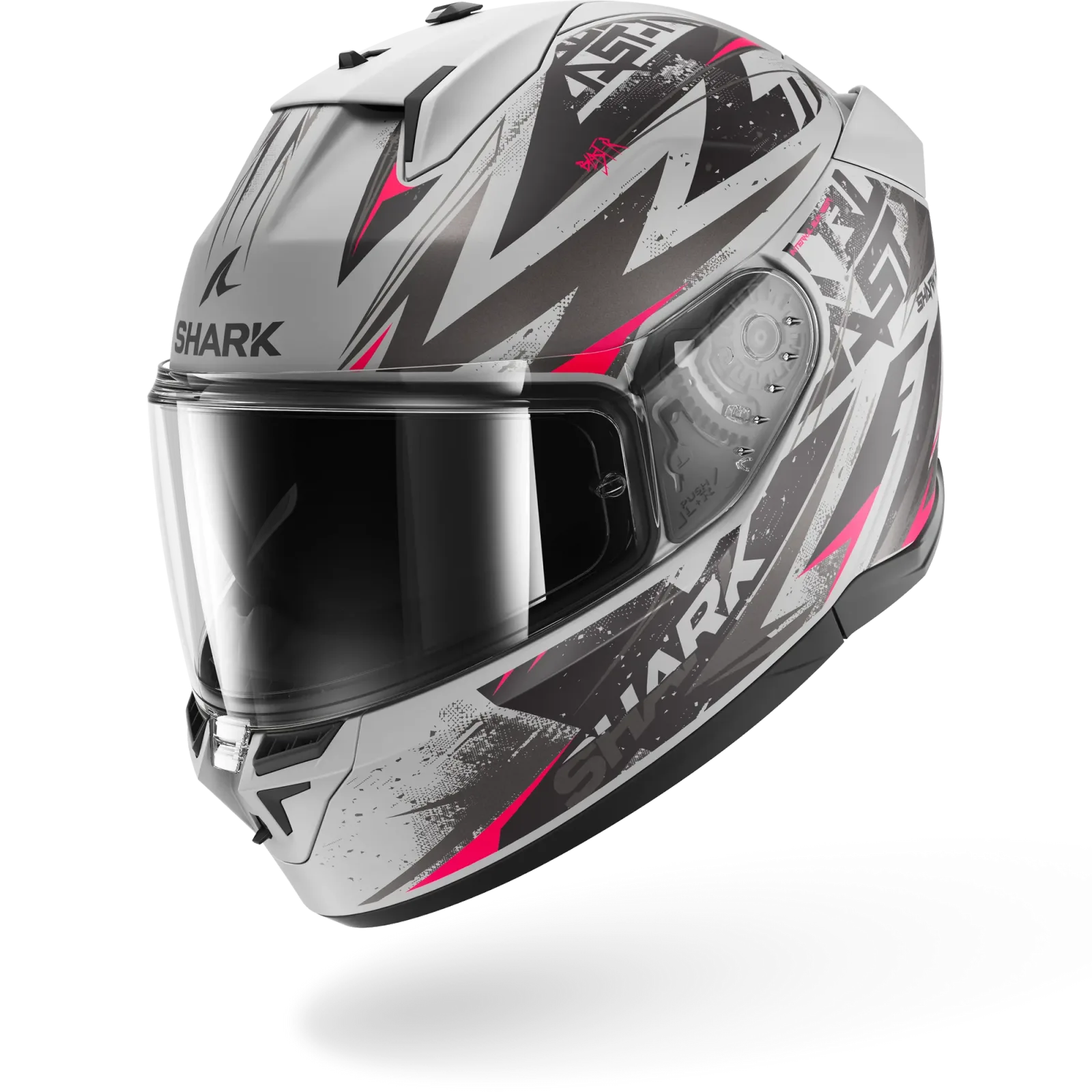 Каска Shark D-Skwal 3 Blast-R Silver Violet Black Mat