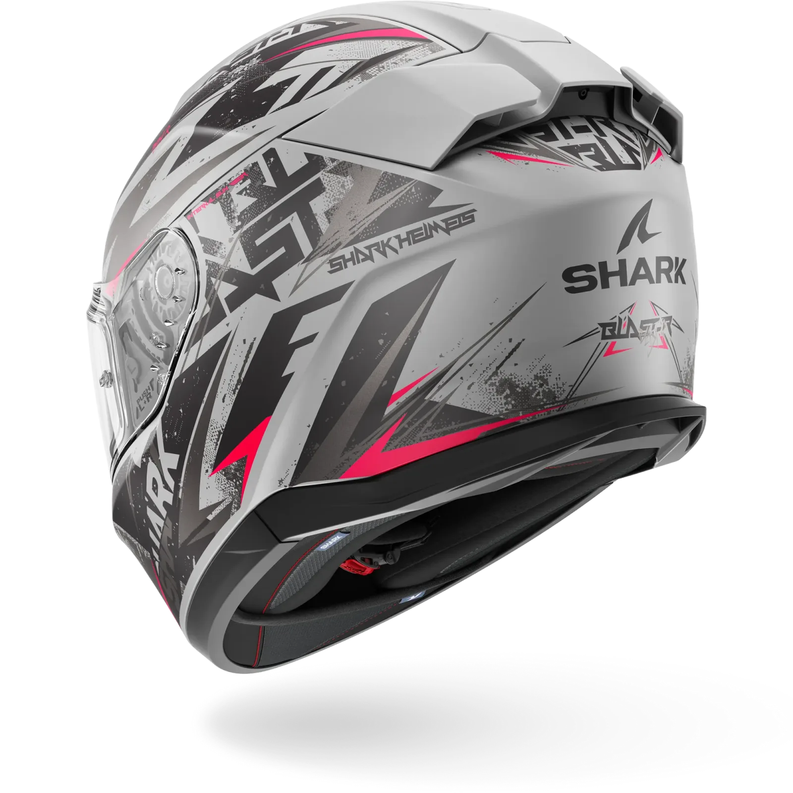 Каска Shark D-Skwal 3 Blast-R Silver Violet Black Mat