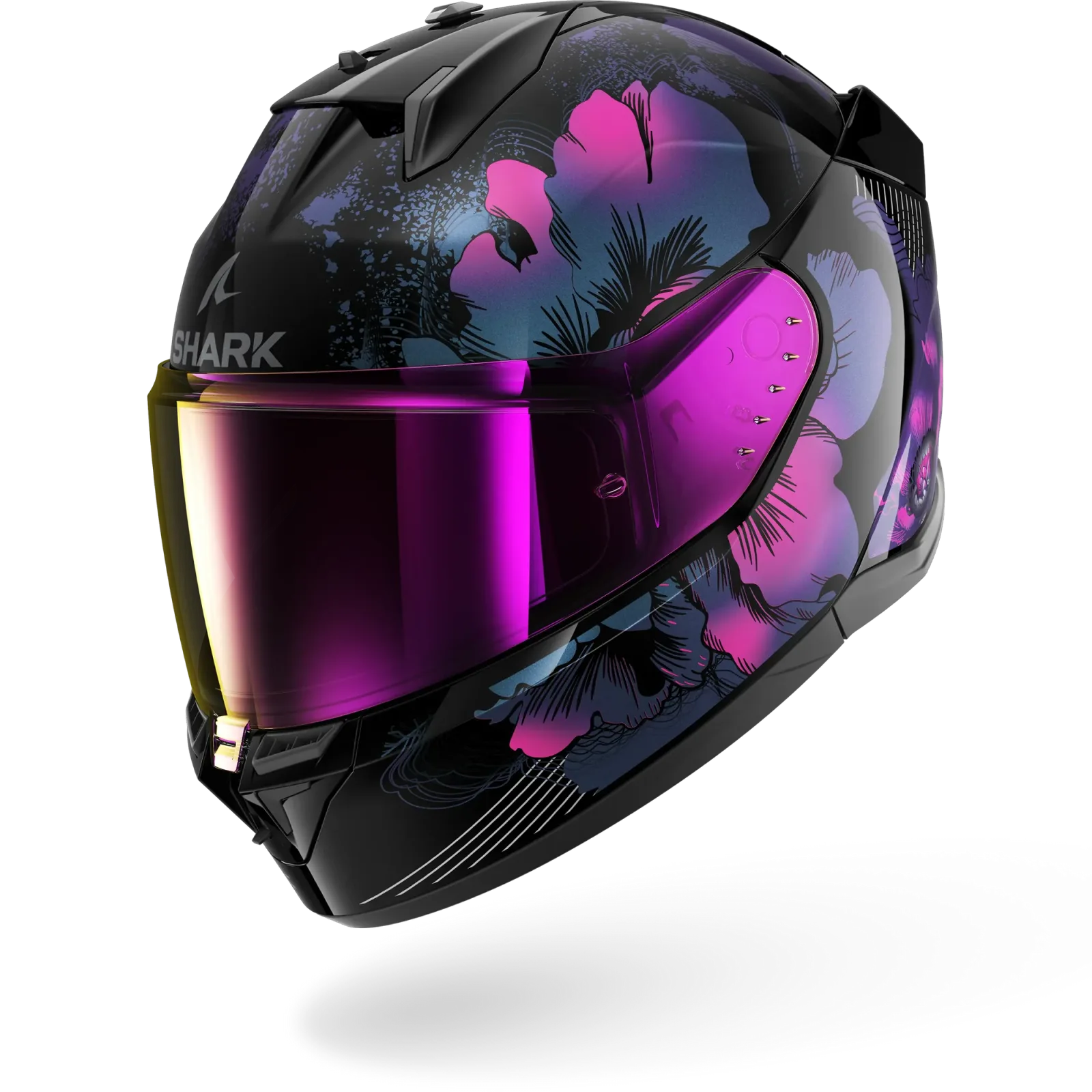 Каска Shark D-Skwal 3 Mayfer Black Violet Glitter