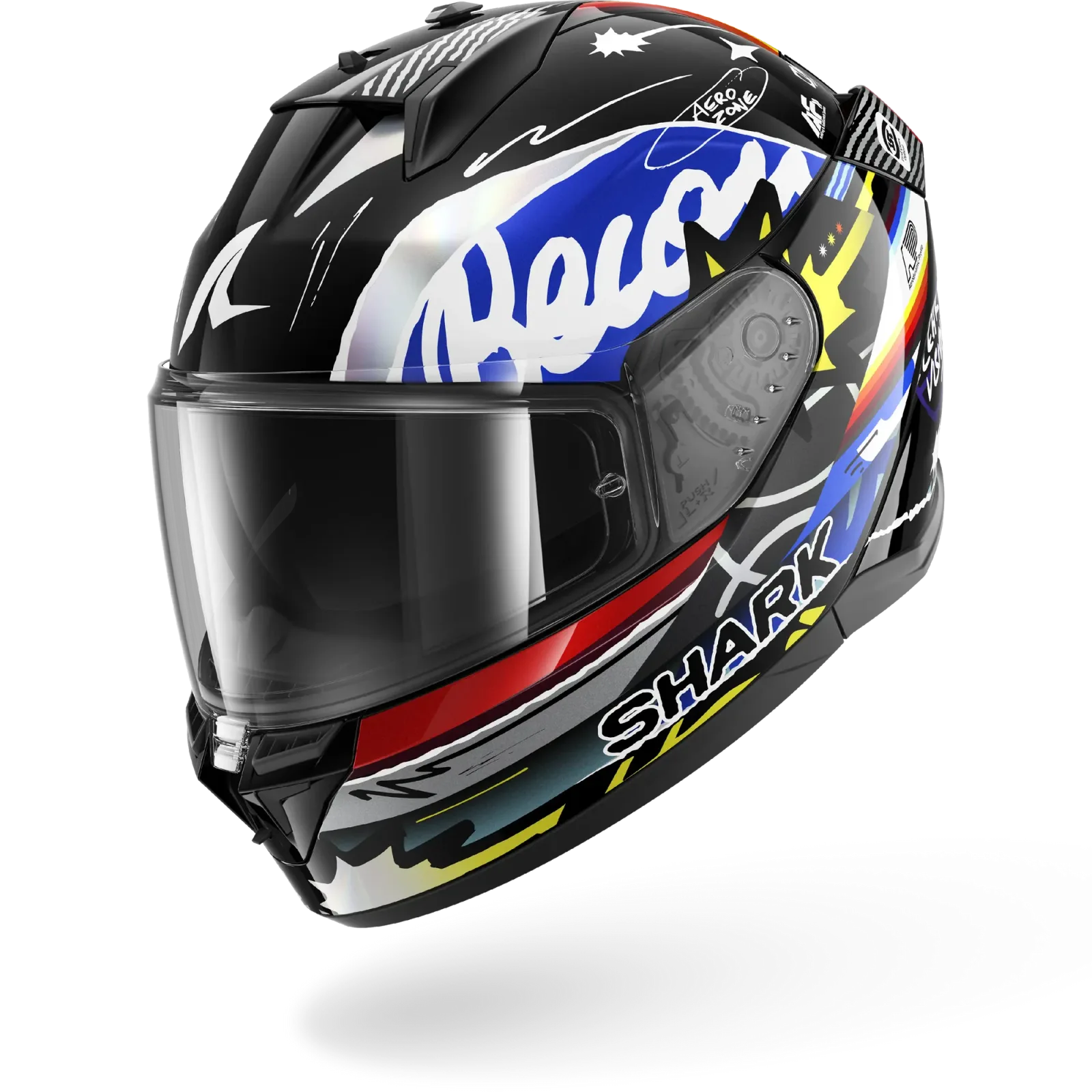 Каска Shark D-Skwal 3 Streetrush Black Blue Chrom Mat