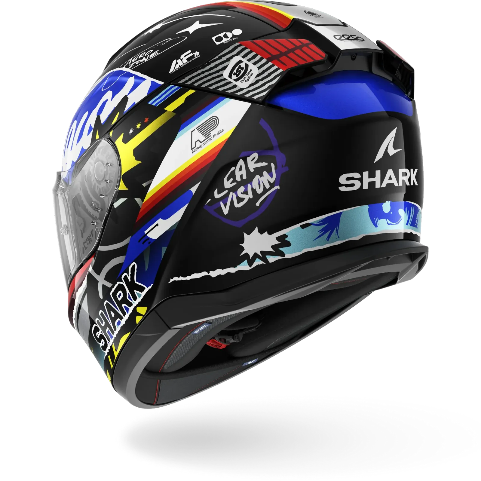 Каска Shark D-Skwal 3 Streetrush Black Blue Chrom Mat