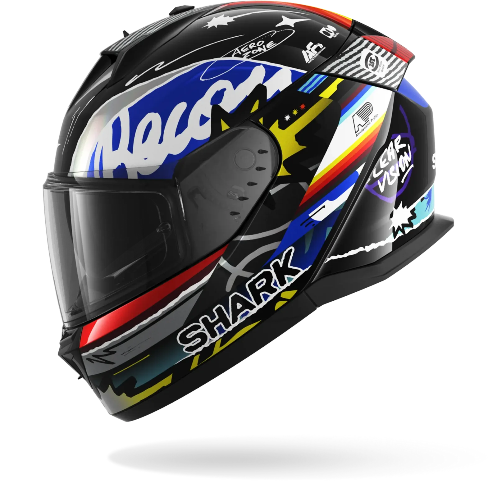 Каска Shark D-Skwal 3 Streetrush Black Blue Chrom Mat