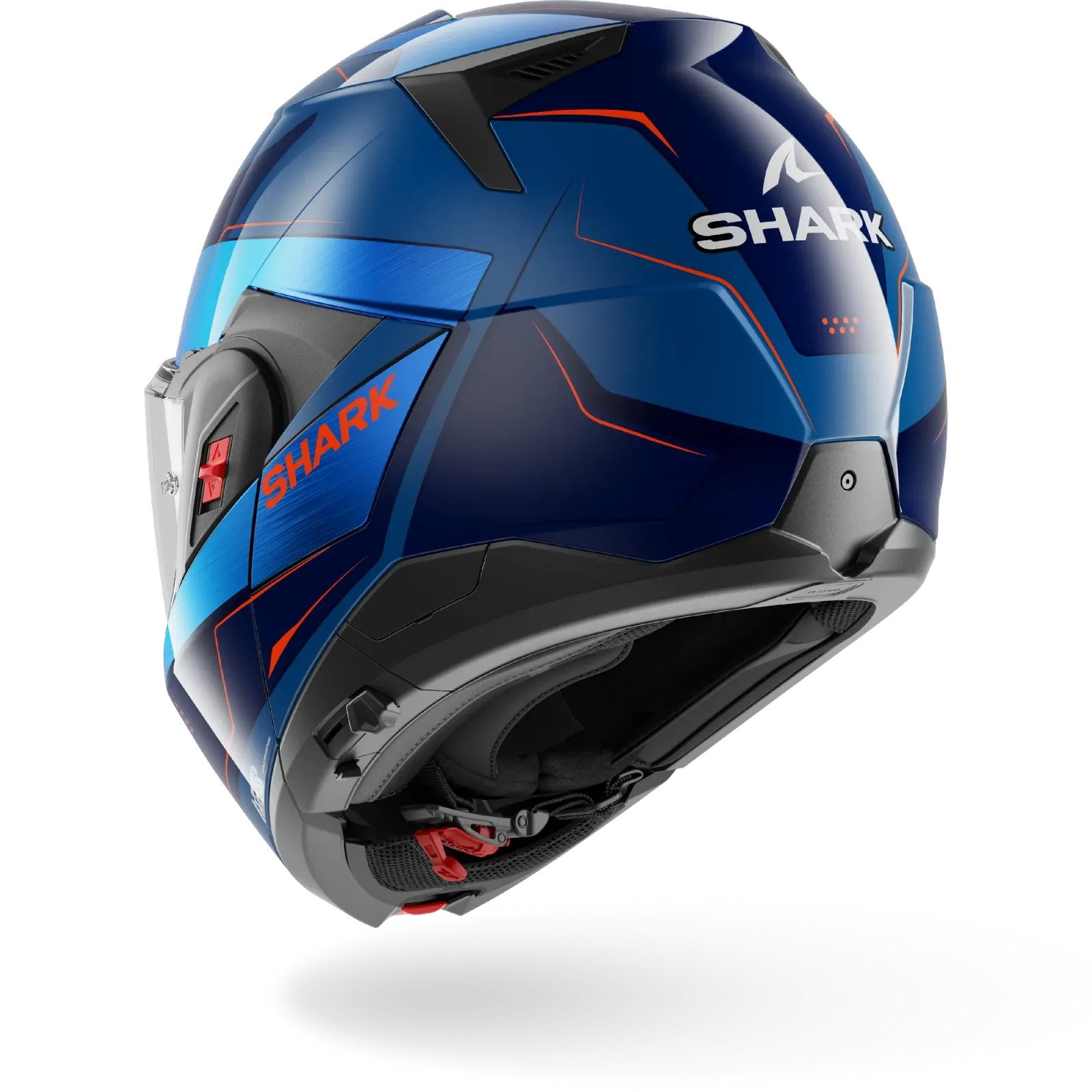 Каска Shark Oxo Mekarium Blue Chrom Orange