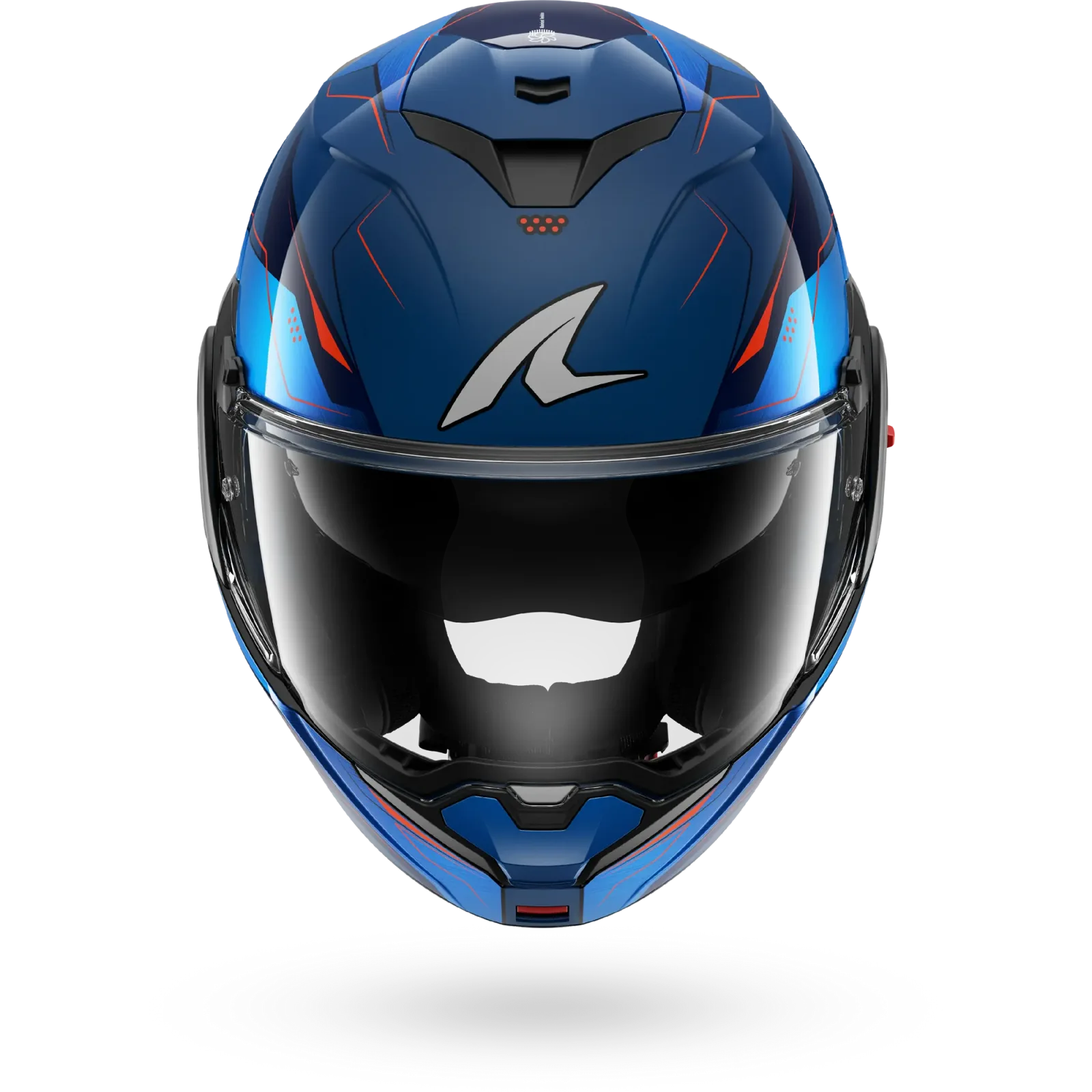 Каска Shark Oxo Mekarium Blue Chrom Orange