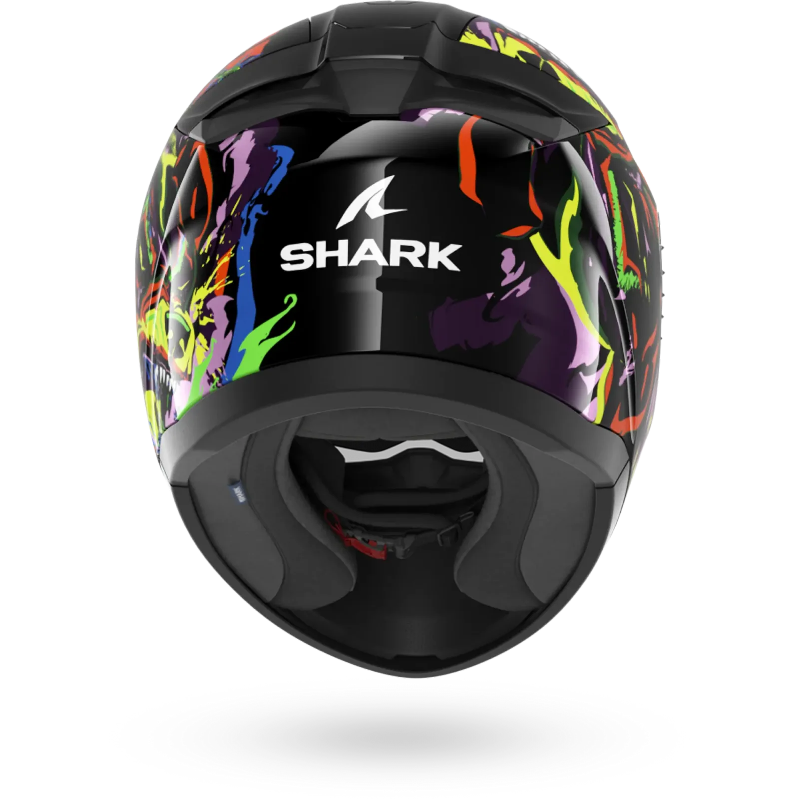 Каска Shark Ridill 2 Raging Beast Black Violet Yellow