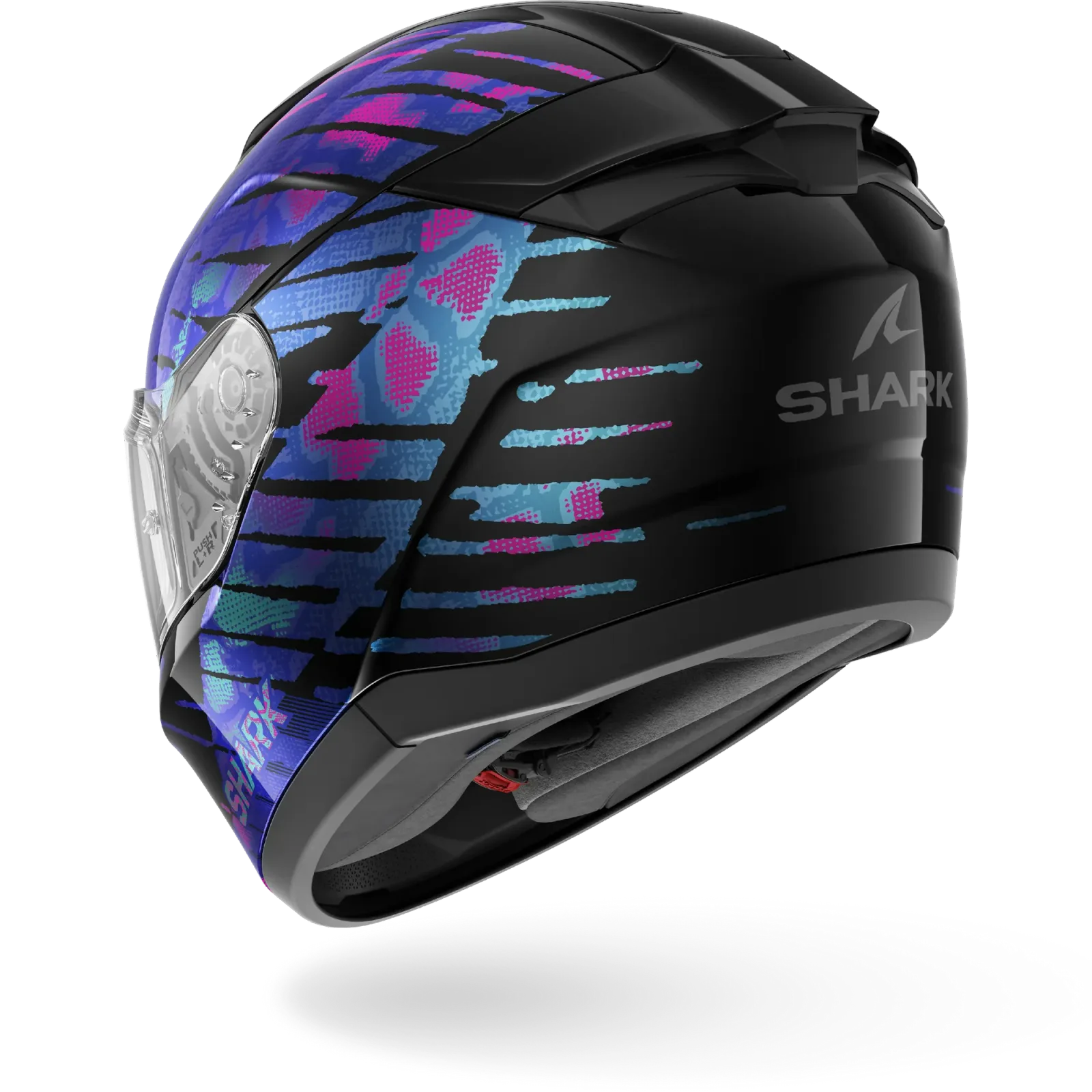 Каска Shark Ridill 2 Reptaia Black Violet Glitter