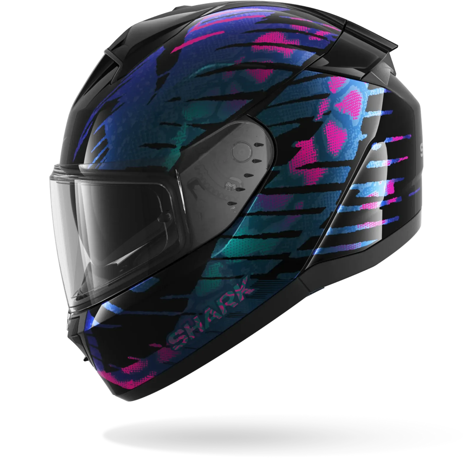 Каска Shark Ridill 2 Reptaia Black Violet Glitter