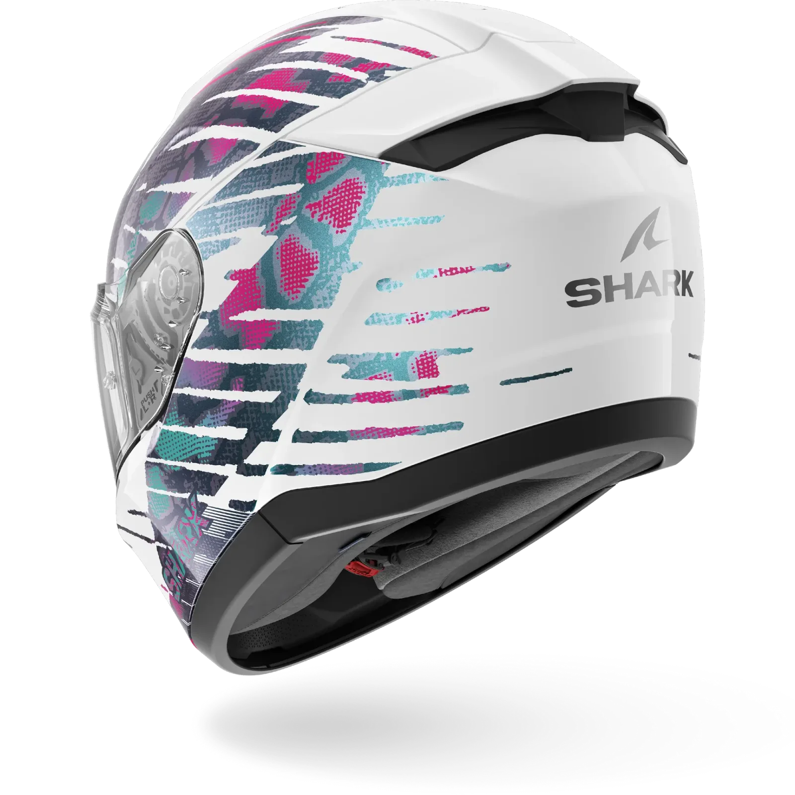 Каска Shark Ridill 2 Reptaia White Violet Cameleon