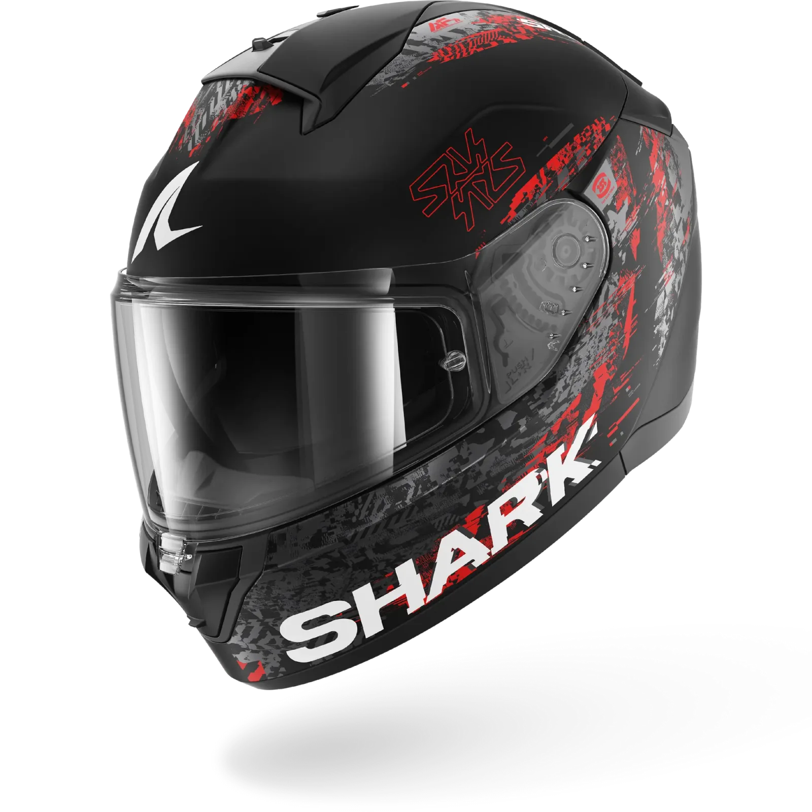 Каска Shark Ridill 2 Speed-Vib Black Anthracite Red Mat