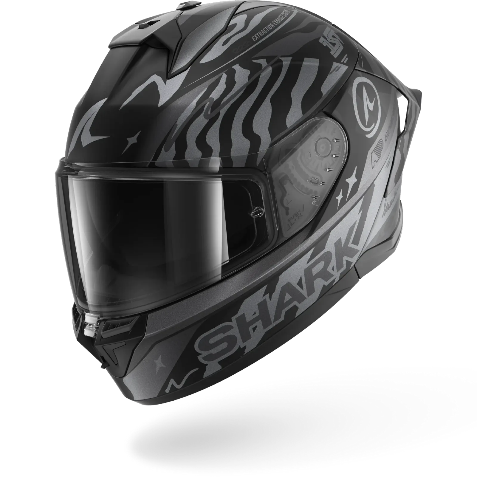 Каска Shark Skwal Cup Speed-Fancy Black Anthracite Silver Mat