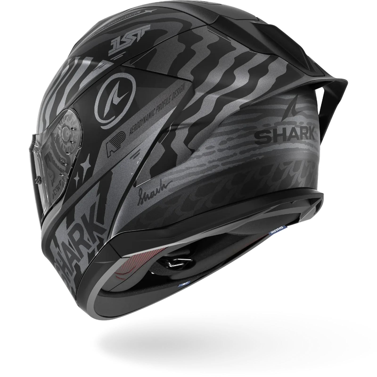 Каска Shark Skwal Cup Speed-Fancy Black Anthracite Silver Mat