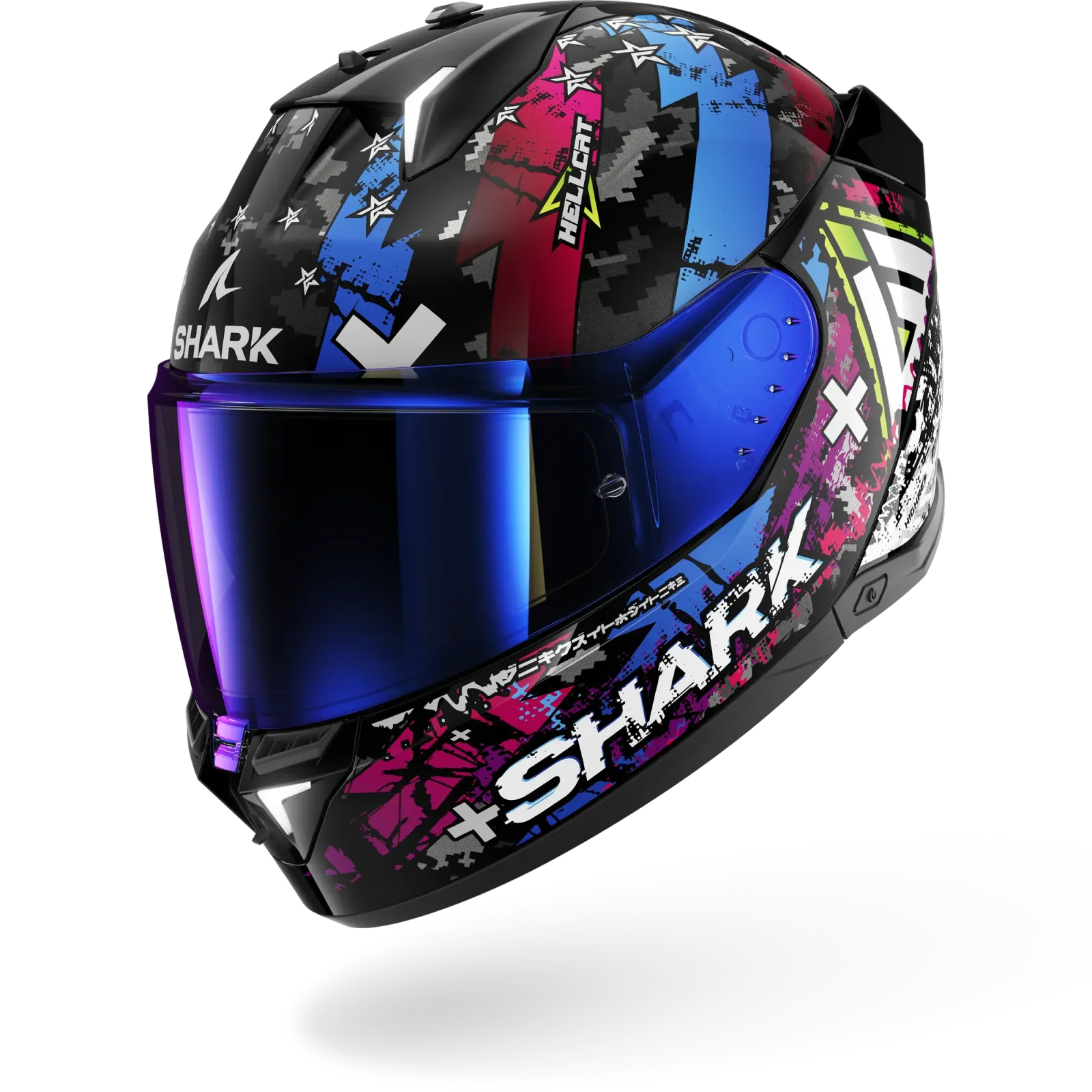 Каска Shark Skwal i3 Hellcat Black Chrome Blue