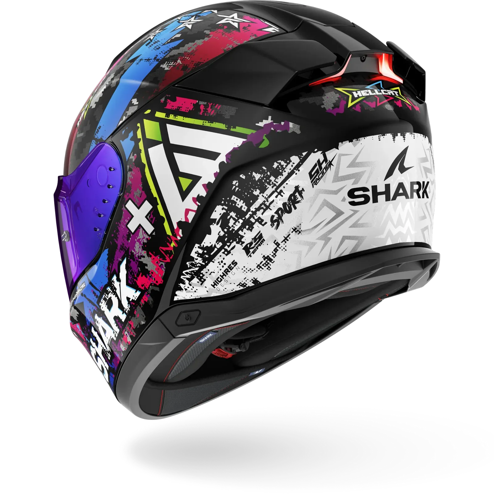 Каска Shark Skwal i3 Hellcat Black Chrome Blue