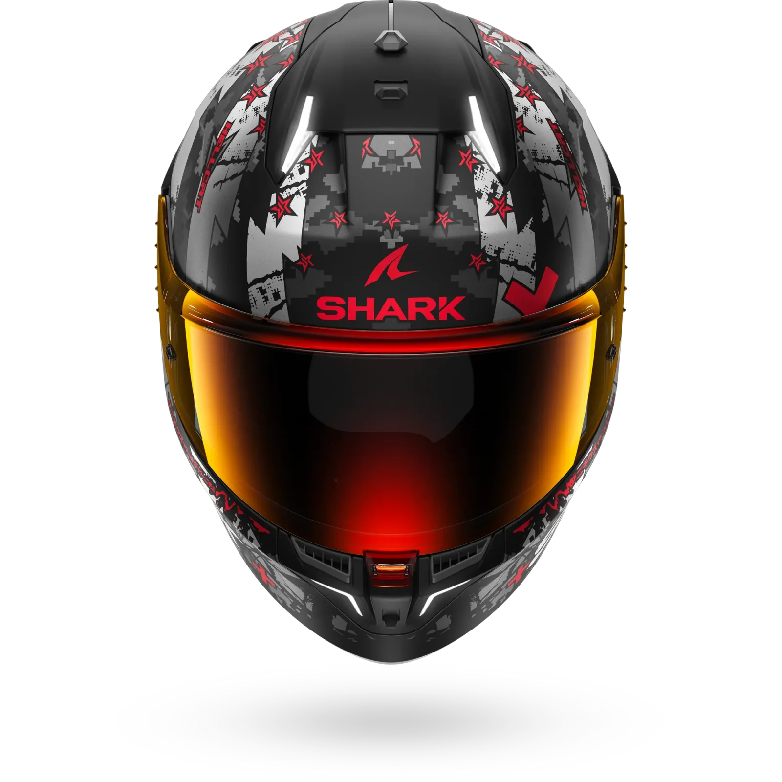 Каска Shark Skwal i3 Hellcat Black Chrome Red Mat