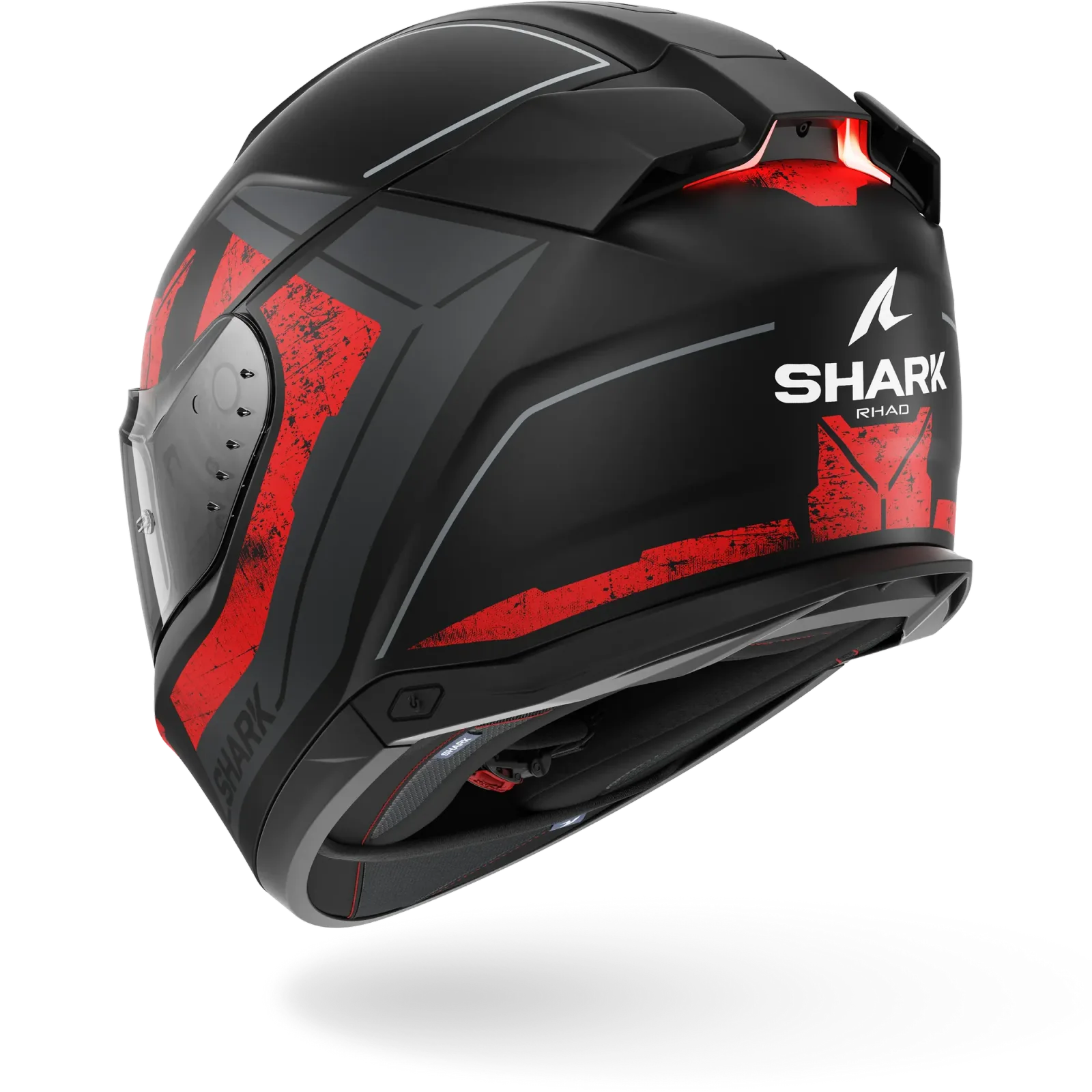 Каска Shark Skwal i3 Rhad Black Chrome Red Mat