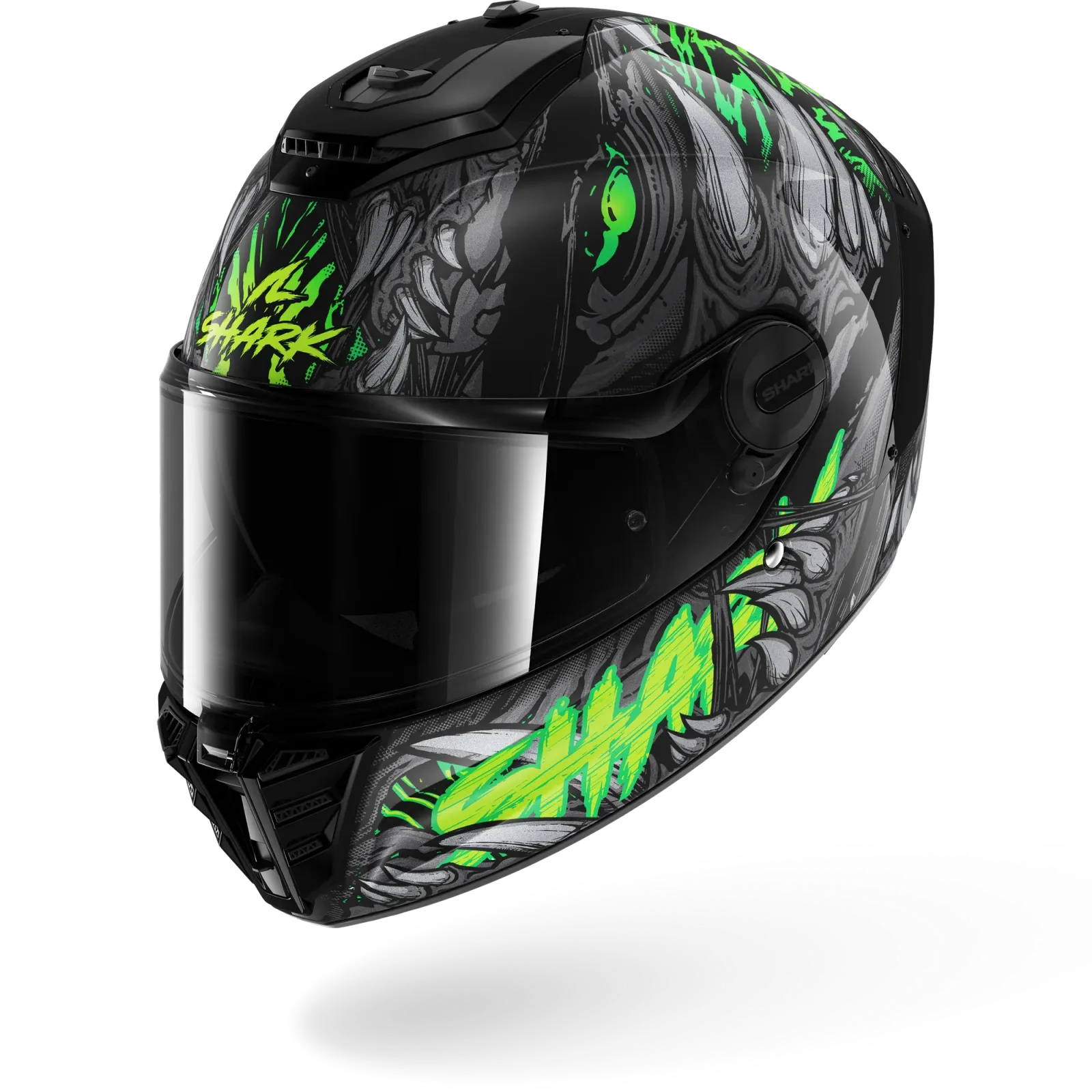 Каска Shark Spartan RS Shaytan Black Green Anthracite
