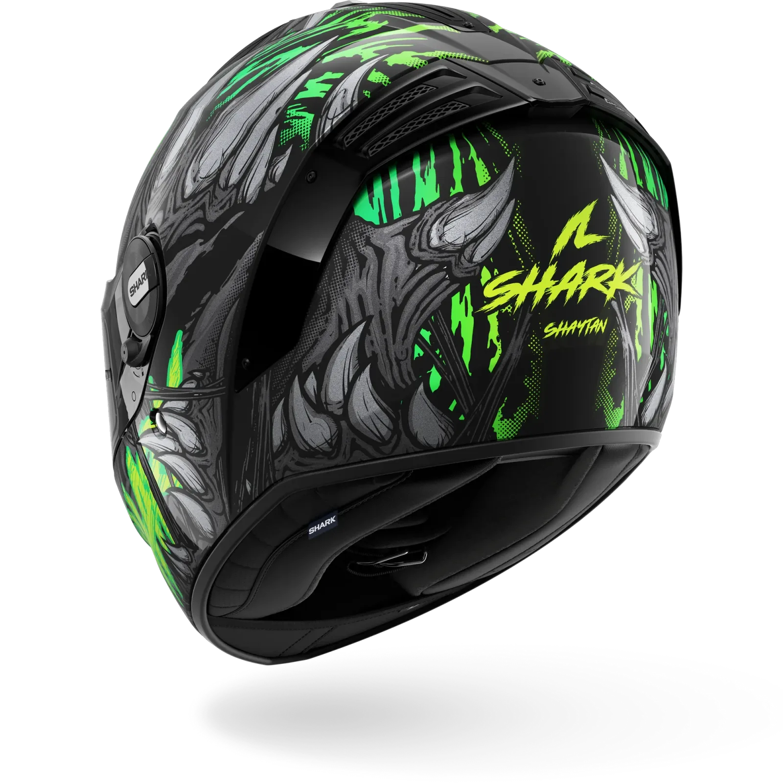 Каска Shark Spartan RS Shaytan Black Green Anthracite