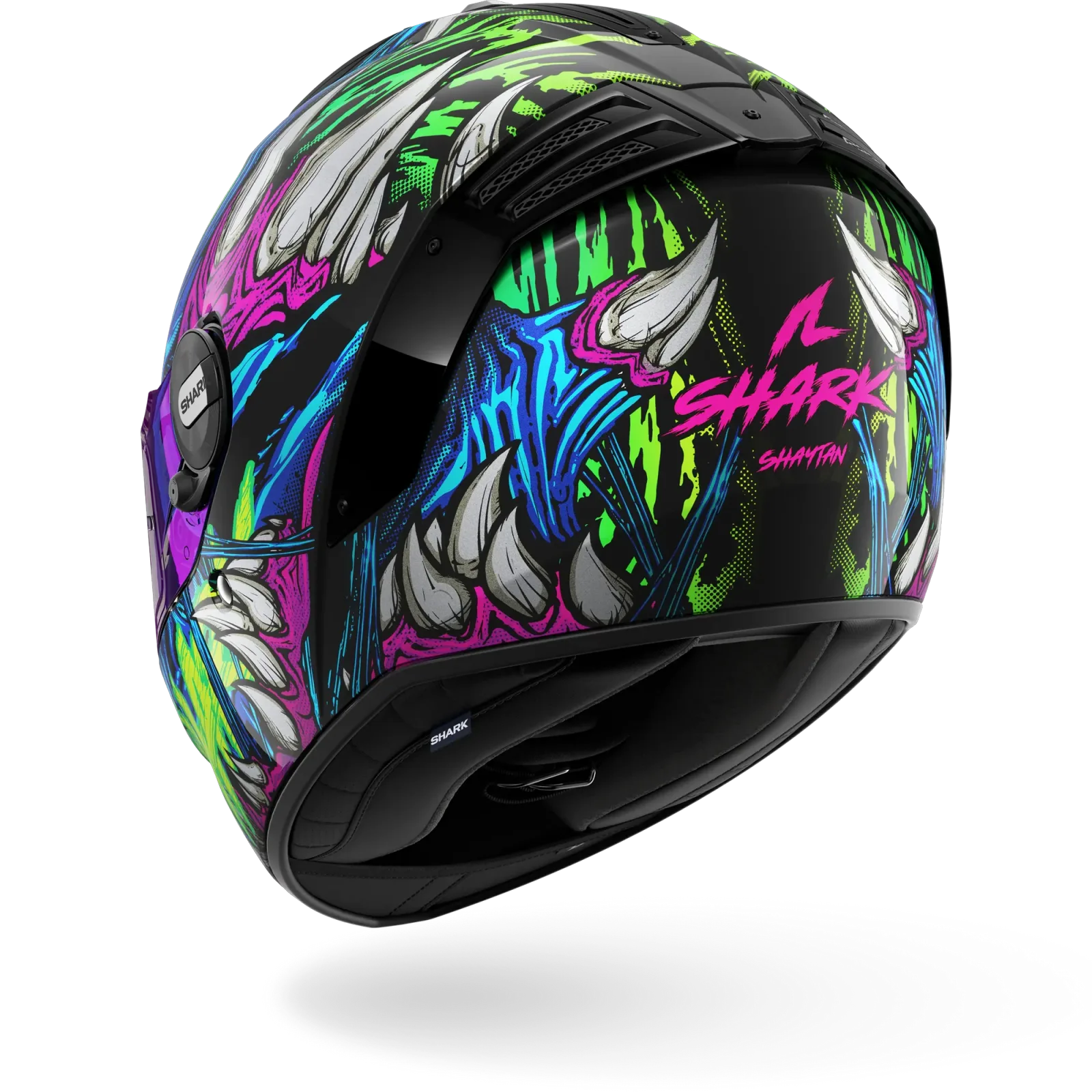 Каска Shark Spartan RS Shaytan Black Green Violet