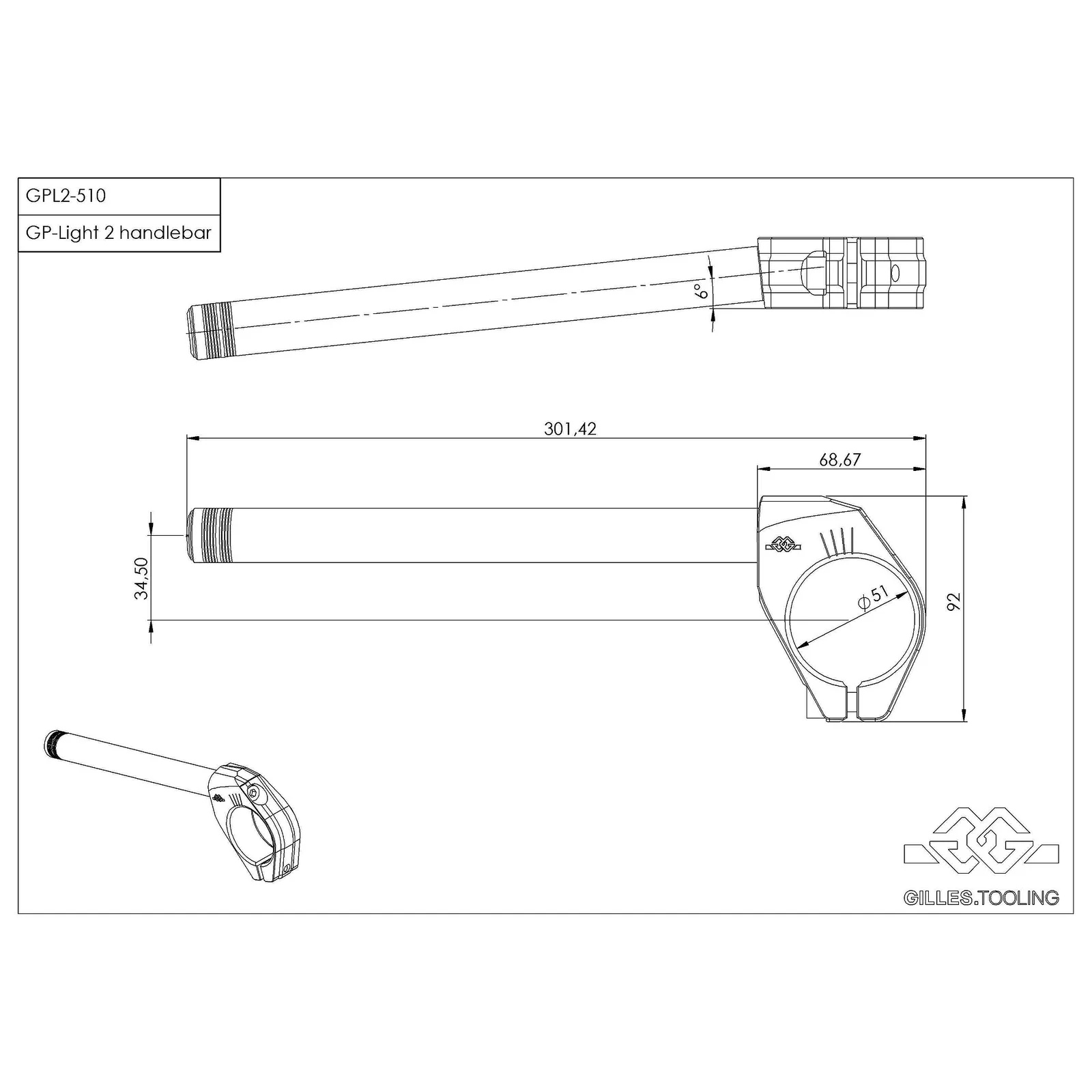 Клипон комплект Gilles Tooling Clipons GPL2 510
