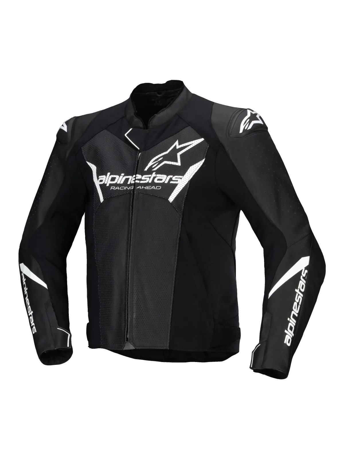 Кожено яке Alpinestars Faster V3 Airflow Black White