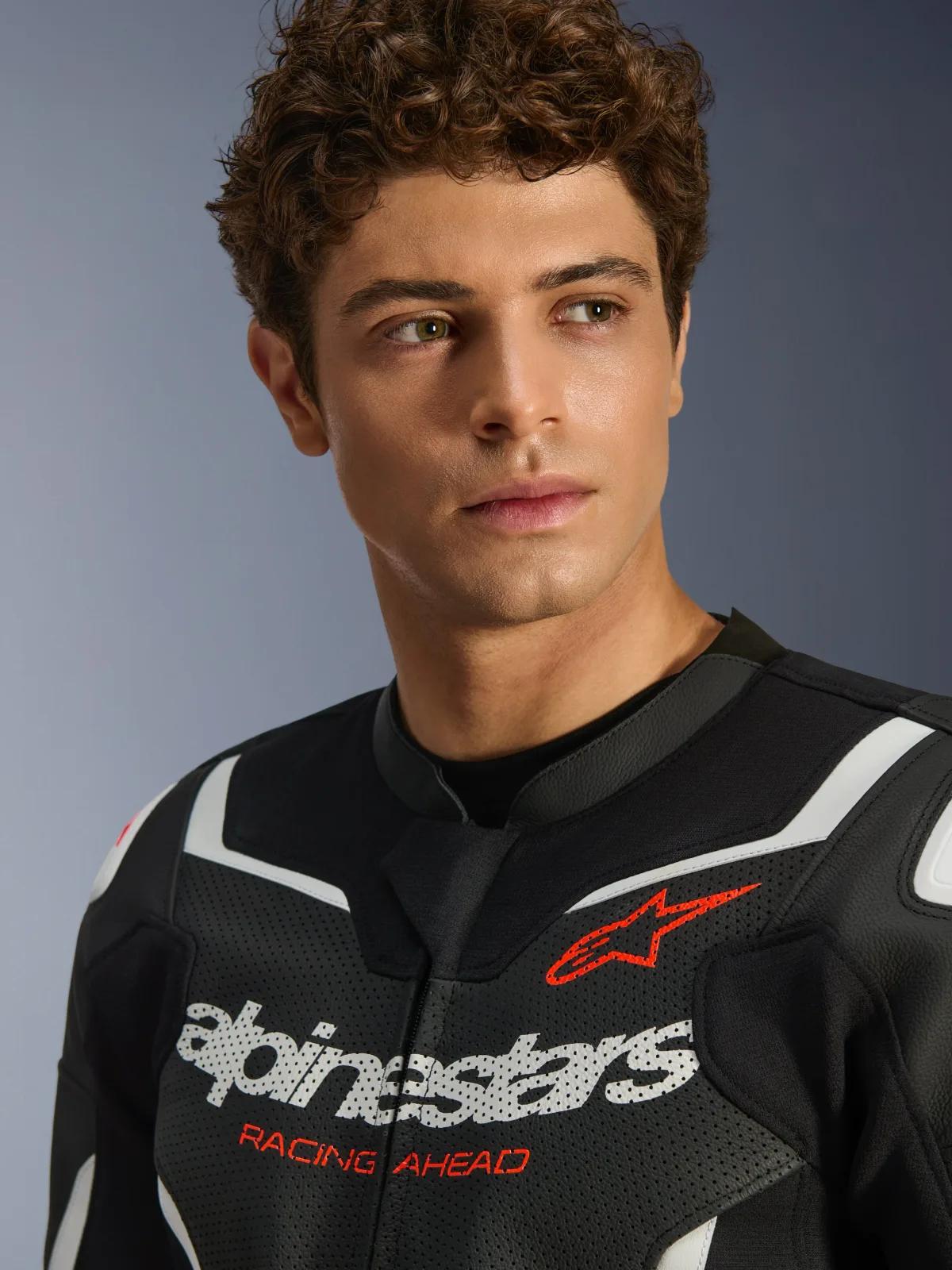 Кожено яке Alpinestars GP Force V2 Air Black White