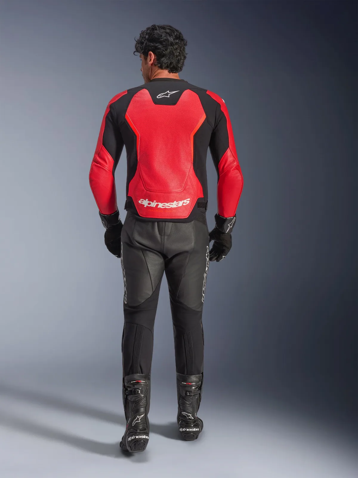 Кожено яке Alpinestars GP Force V2 Air Red Red Fluo