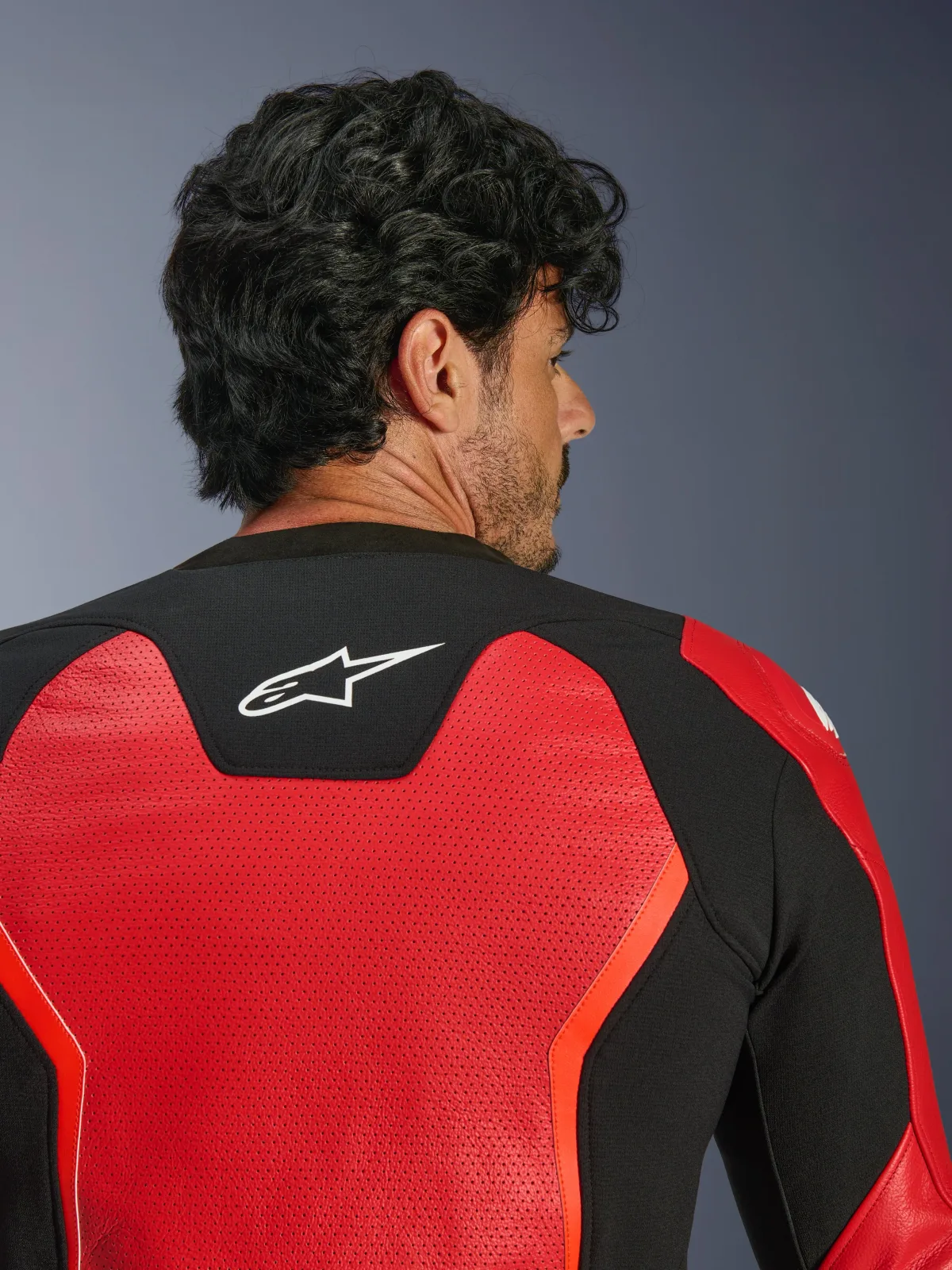 Кожено яке Alpinestars GP Force V2 Air Red Red Fluo