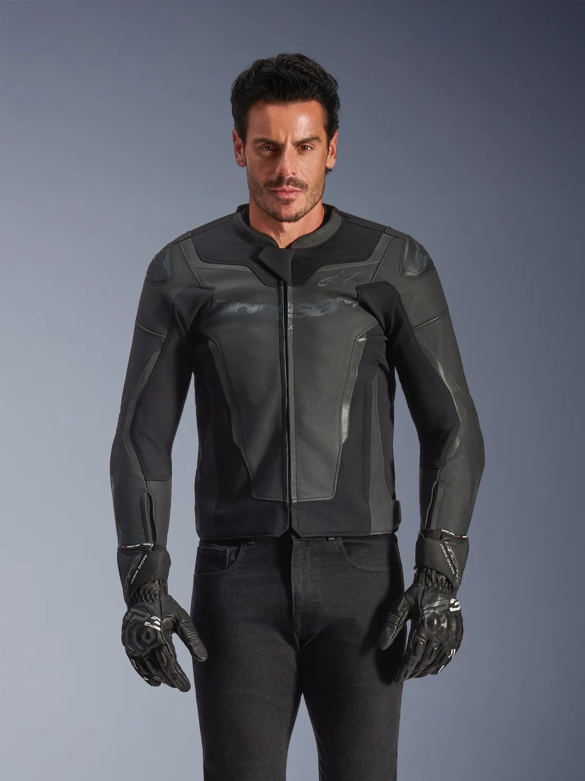 Кожено яке Alpinestars GP Force V2 Black Black