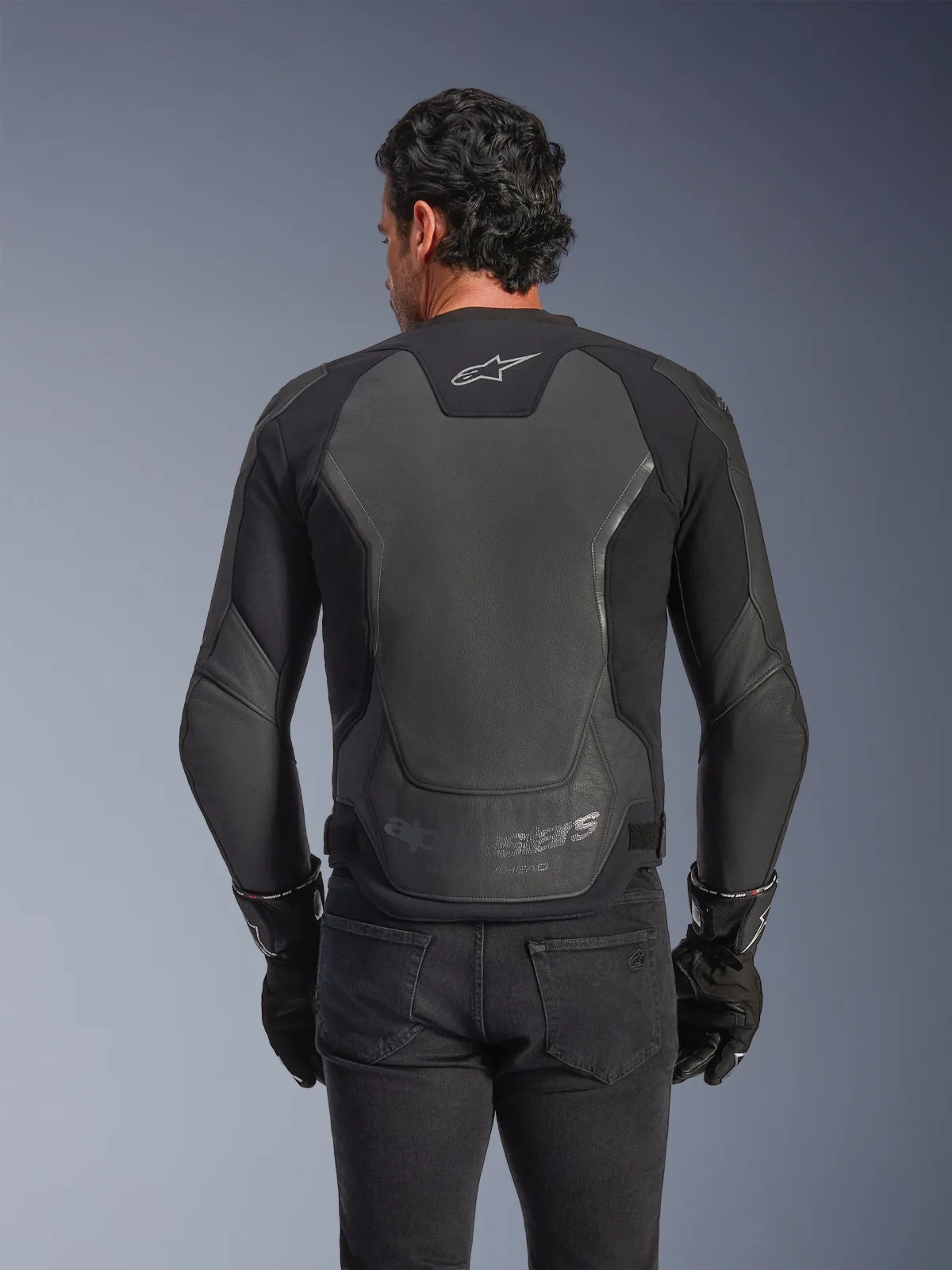 Кожено яке Alpinestars GP Force V2 Black Black