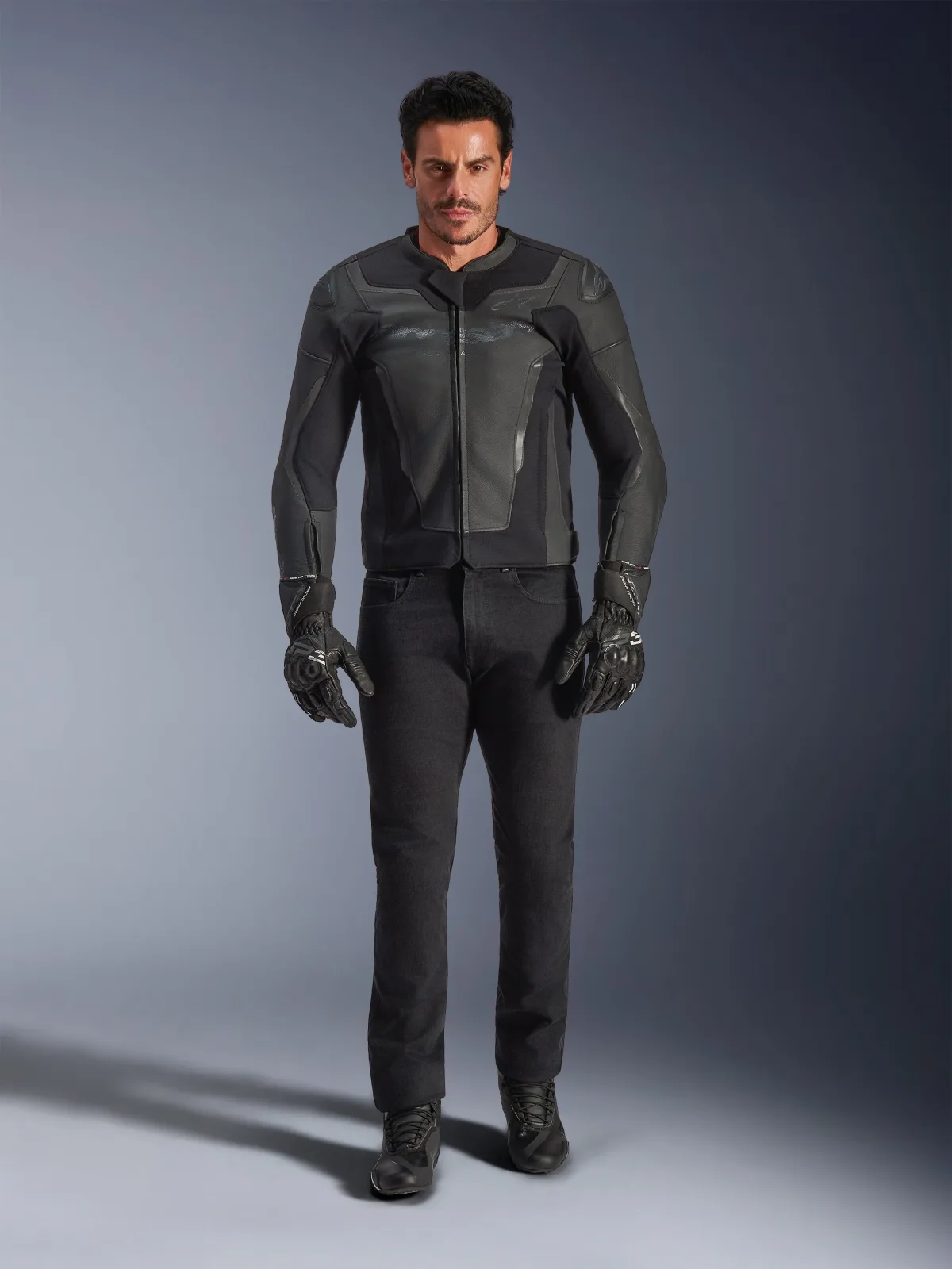 Кожено яке Alpinestars GP Force V2 Black Black