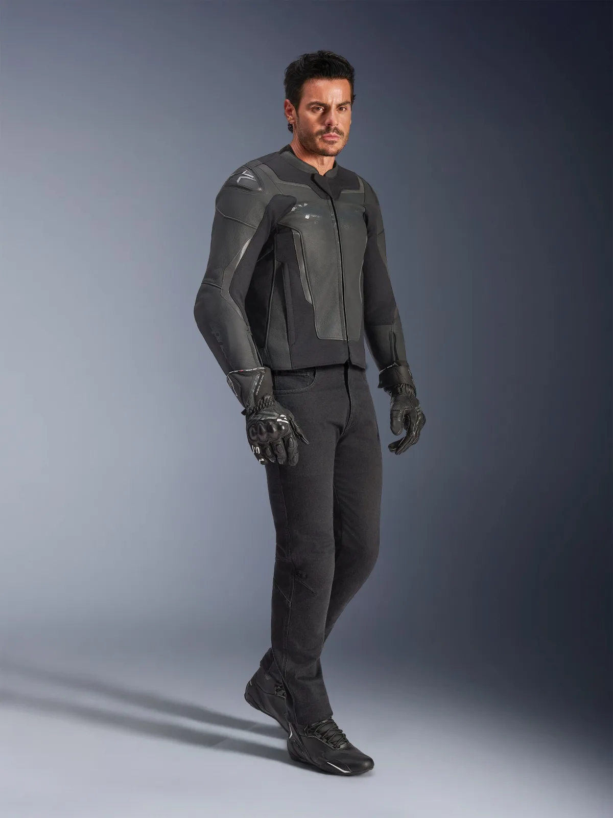 Кожено яке Alpinestars GP Force V2 Black Black
