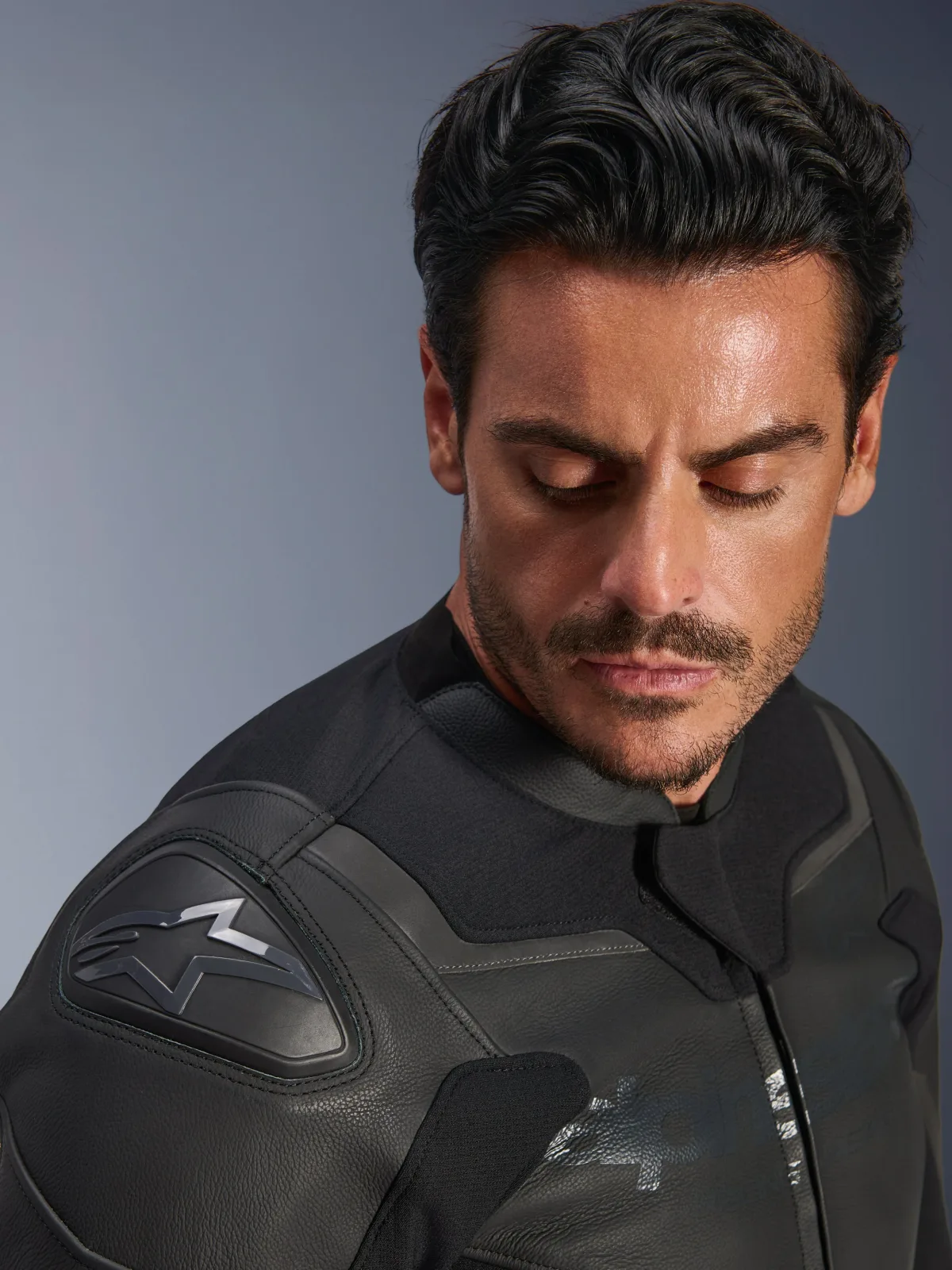Кожено яке Alpinestars GP Force V2 Black Black