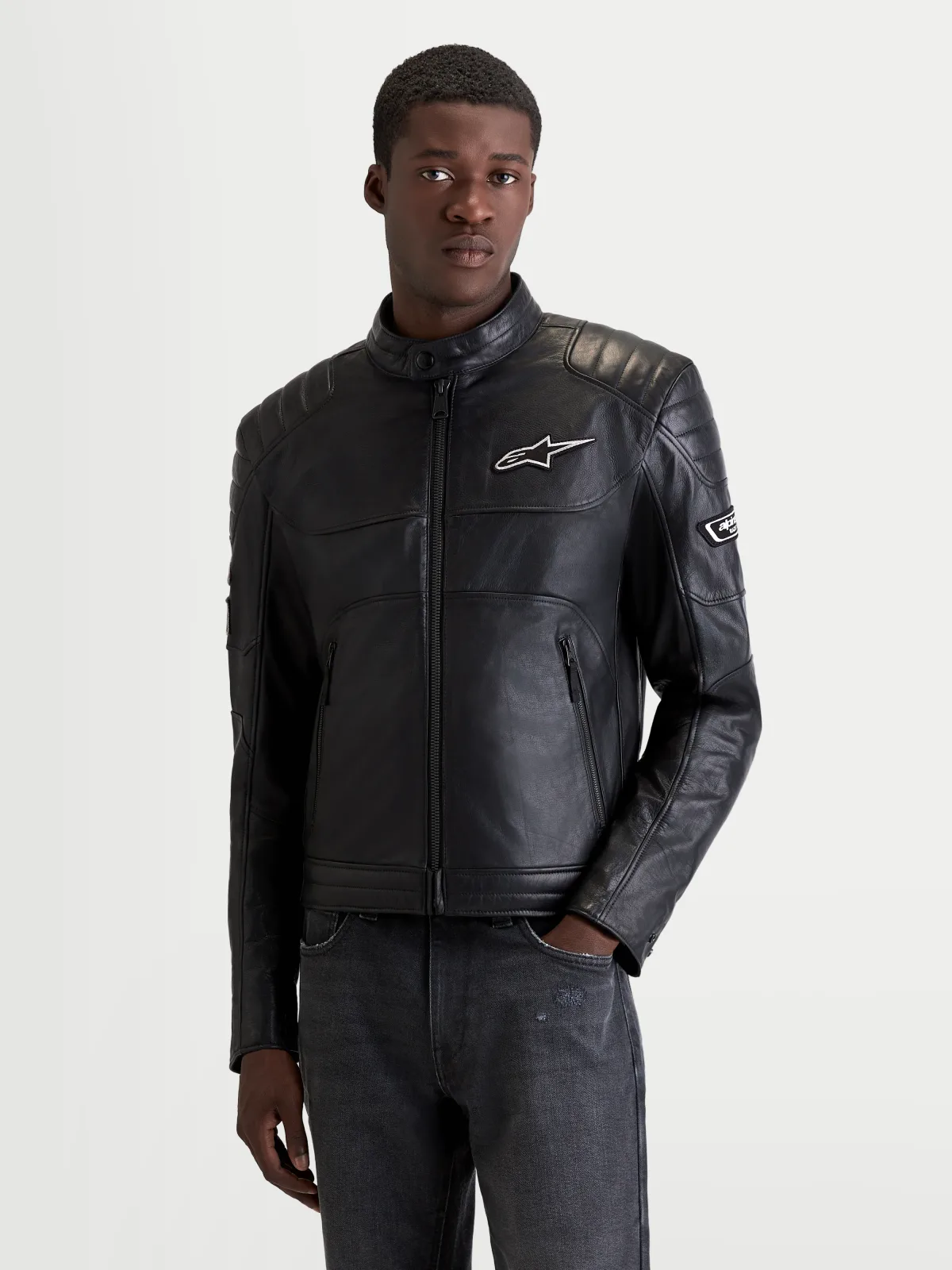 Кожено яке Alpinestars Revern Black