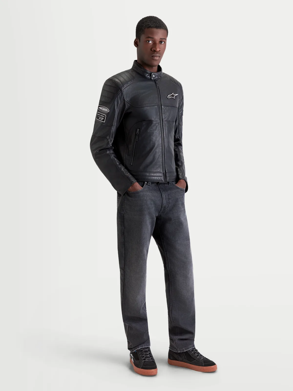 Кожено яке Alpinestars Revern Black
