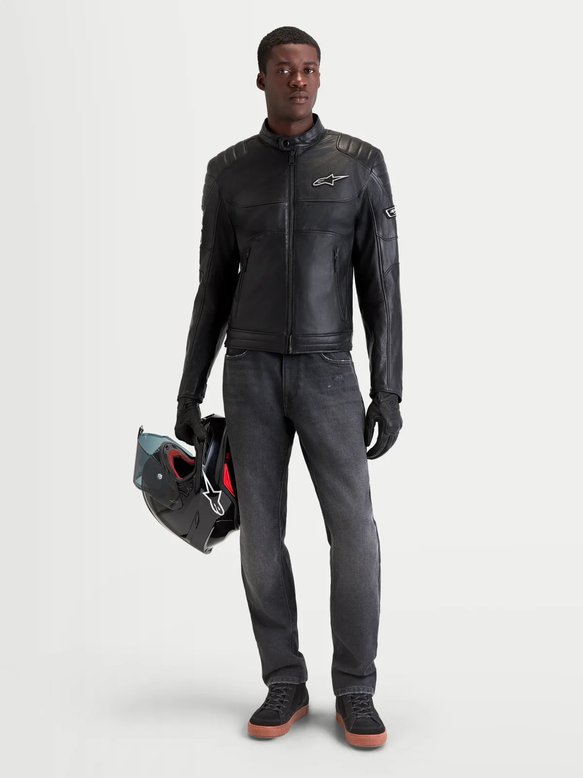 Кожено яке Alpinestars Revern Black