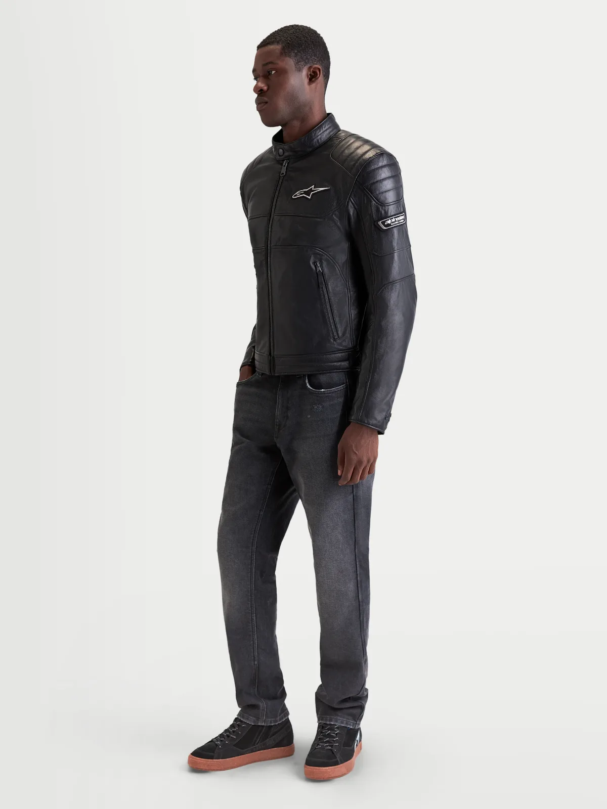Кожено яке Alpinestars Revern Black