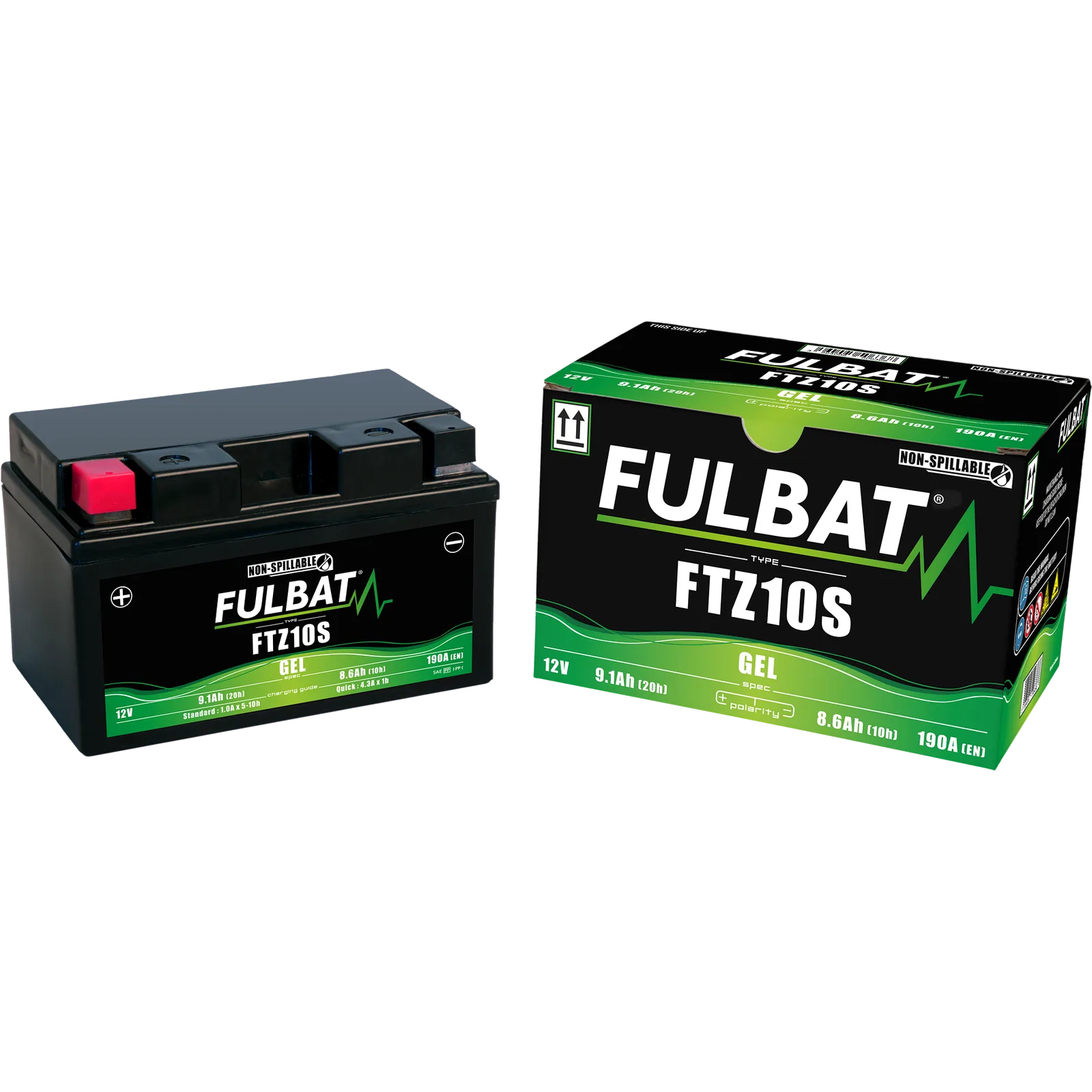 Акумулатор Fulbat FTZ10S GEL 12V/9.1Ah