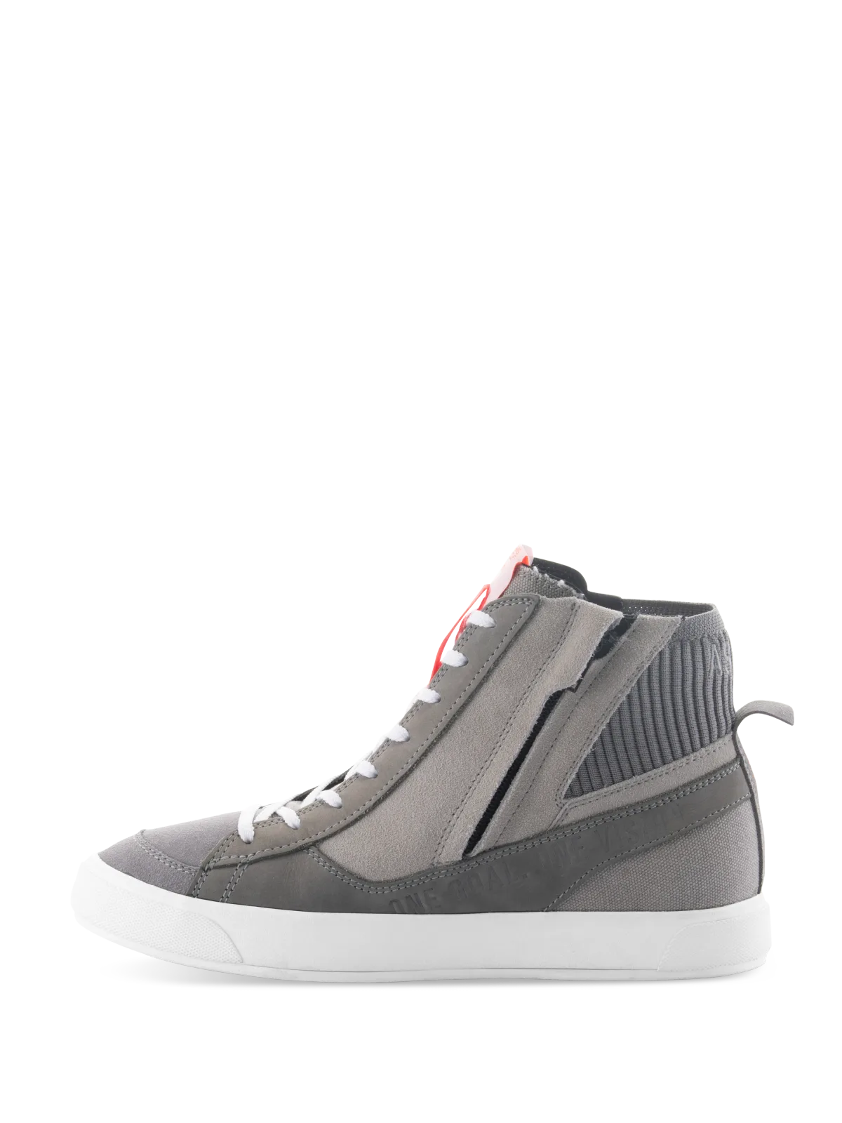 Мото обувки Alpinestars Stated Light Gray Red Fluo White