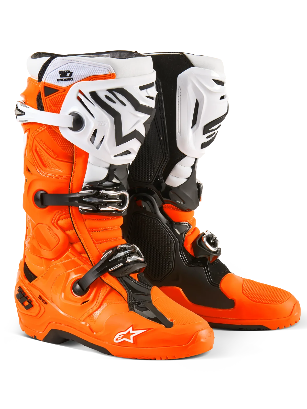 Мотокрос ботуши Alpinestars Tech 10 Enduro Orange Fluo Black White