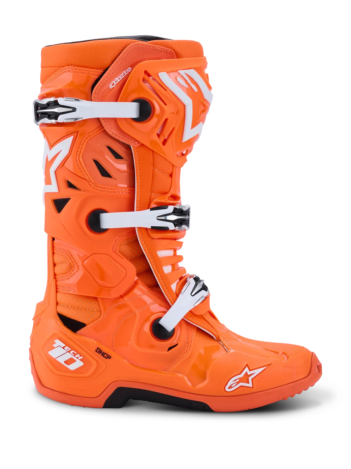 Мотокрос ботуши Alpinestars Tech 10 Supervented Orange Fluo Black White