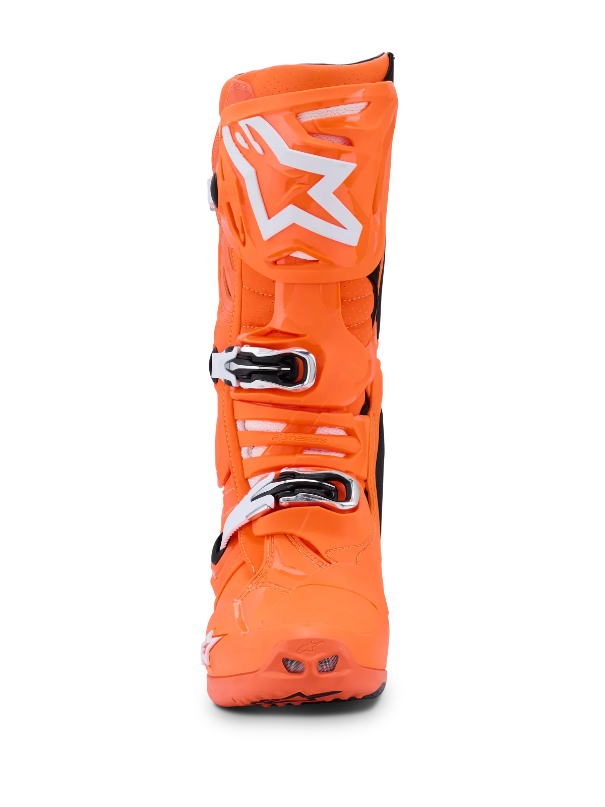 Мотокрос ботуши Alpinestars Tech 10 Supervented Orange Fluo Black White
