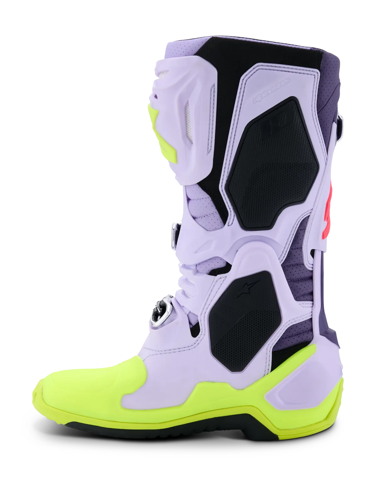 Мотокрос ботуши Alpinestars Tech 10 Supervented Purple Yellow Fluo Diva Pink