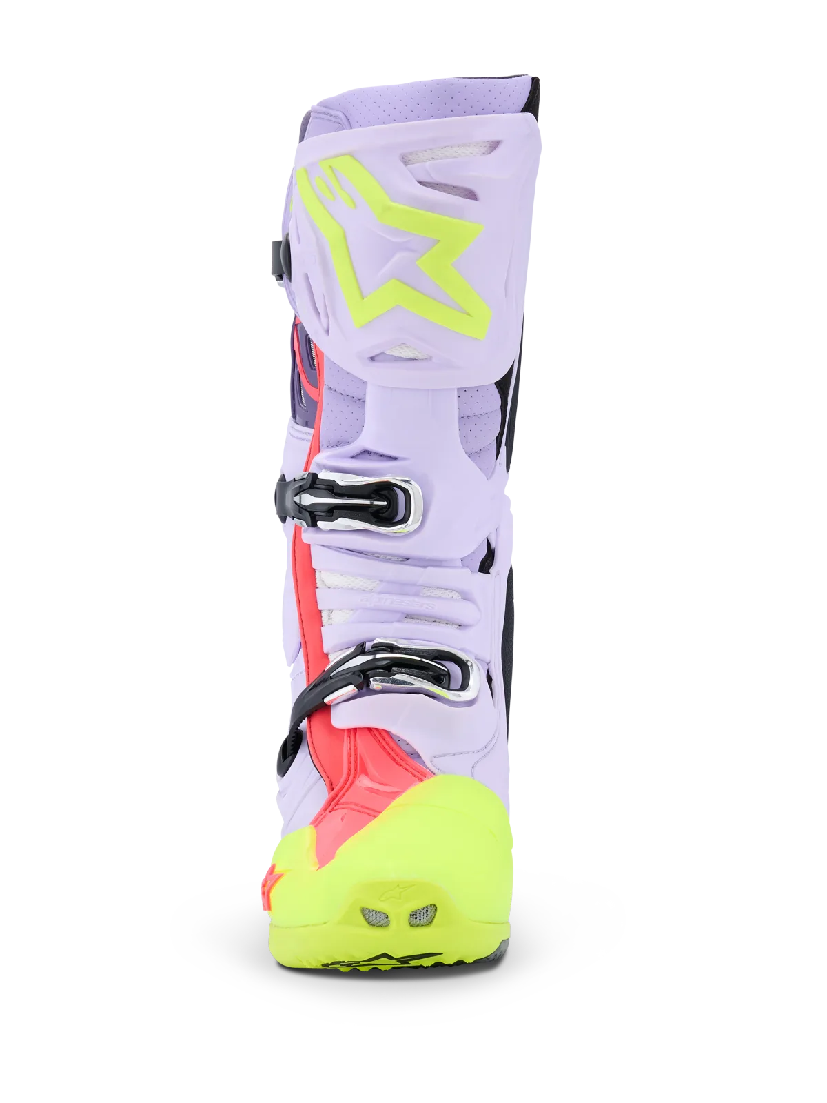 Мотокрос ботуши Alpinestars Tech 10 Supervented Purple Yellow Fluo Diva Pink
