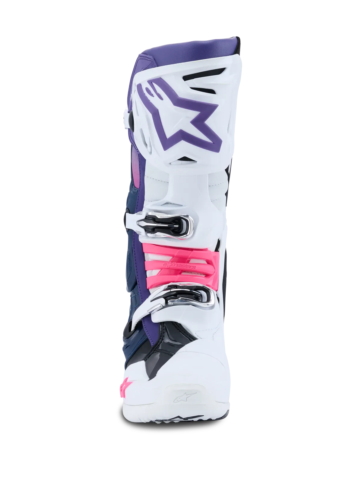 Мотокрос ботуши Alpinestars Tech 10 White Violet Navy Blue Pink Fluo