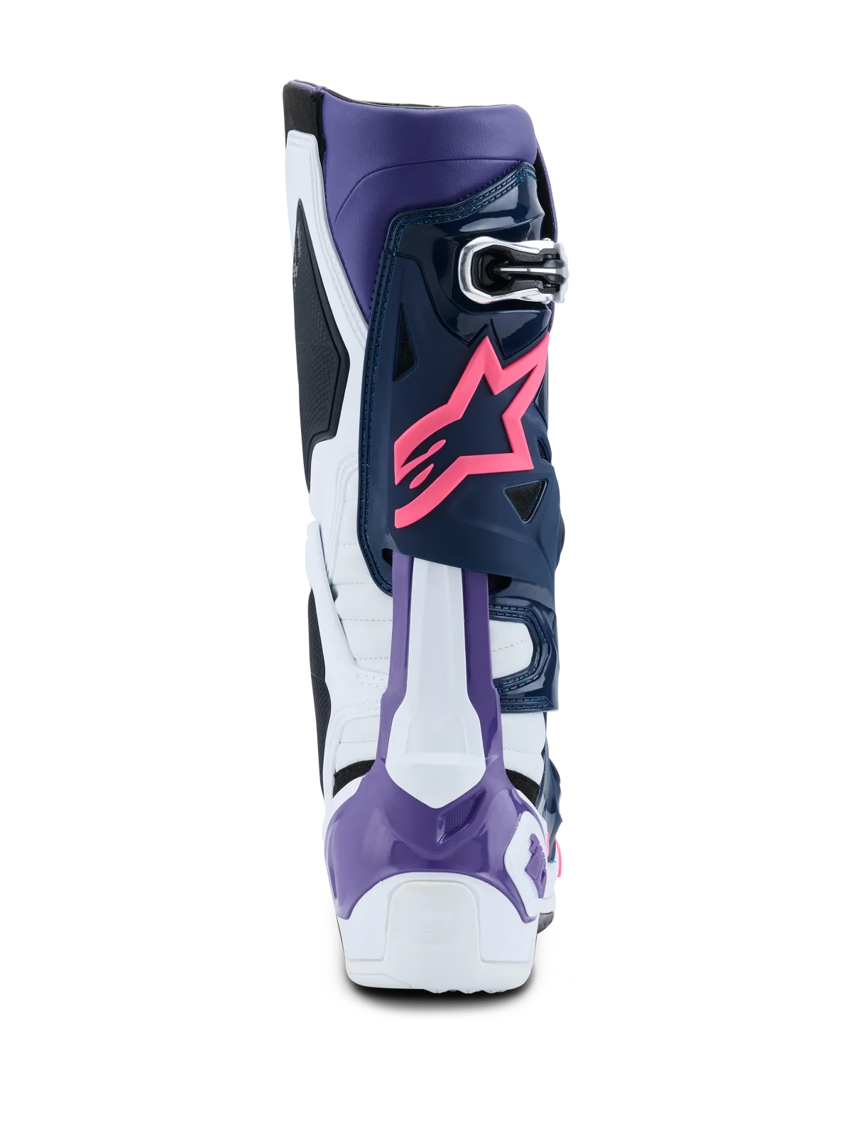 Мотокрос ботуши Alpinestars Tech 10 White Violet Navy Blue Pink Fluo